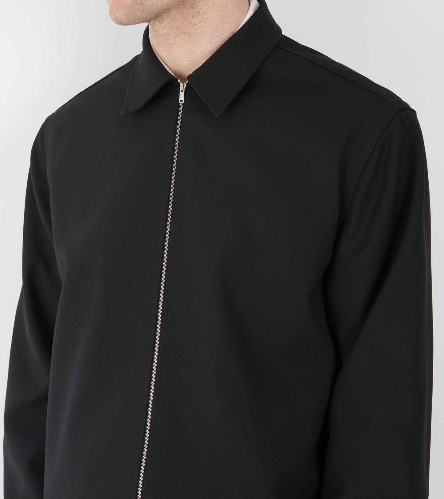 Zip Overshirt Black