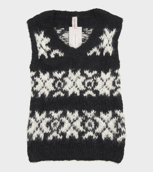 Inka Vest Black/Off-white