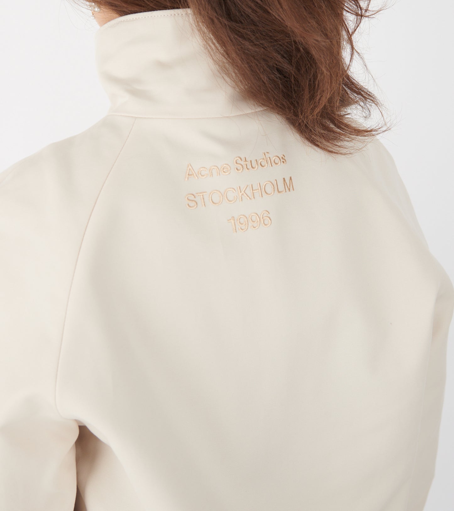 Zip Up Logo Jacket Light Taupe