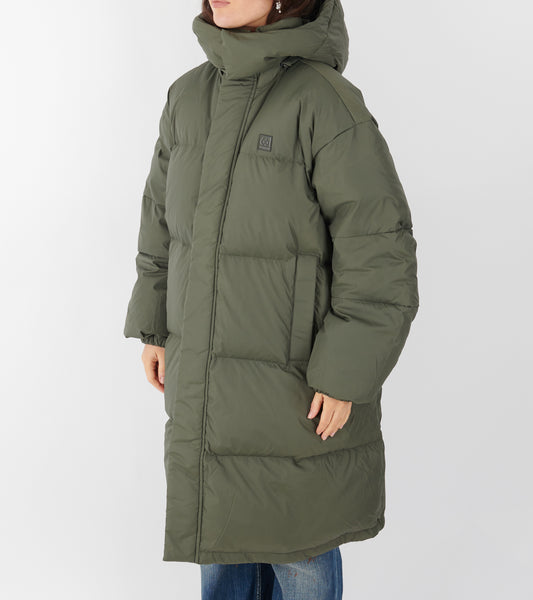 Dyngja Down Coat Dark Glacial Clay