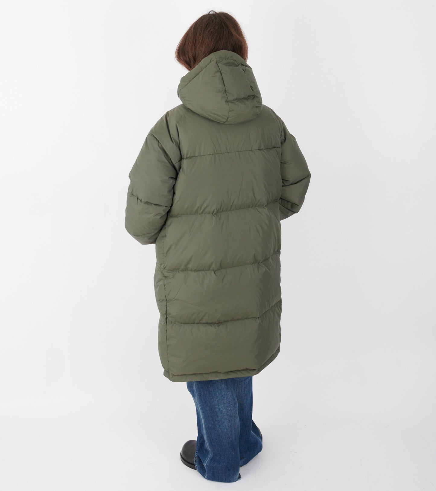 Dyngja Down Coat Dark Glacial Clay