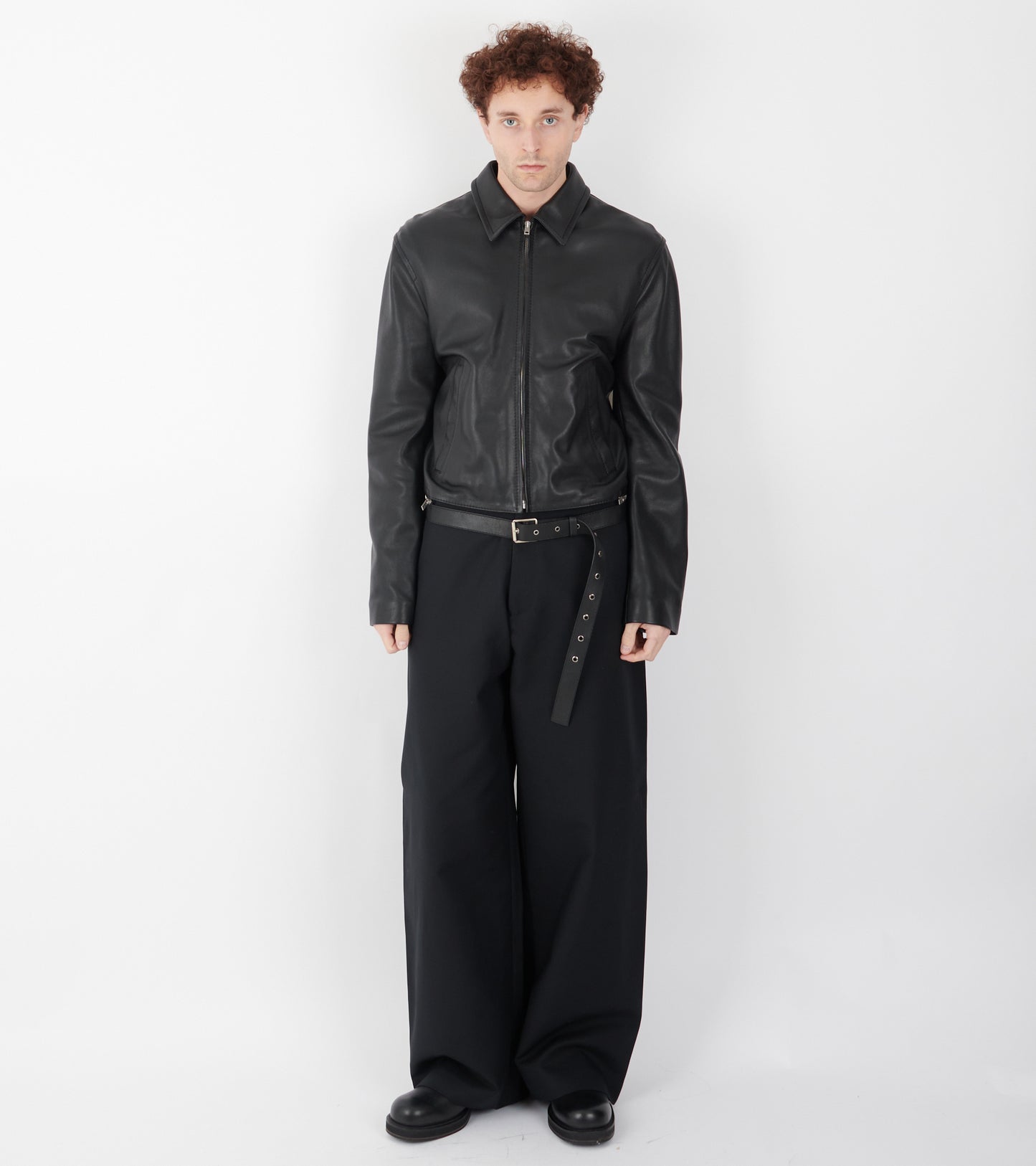 Satin Trousers Black