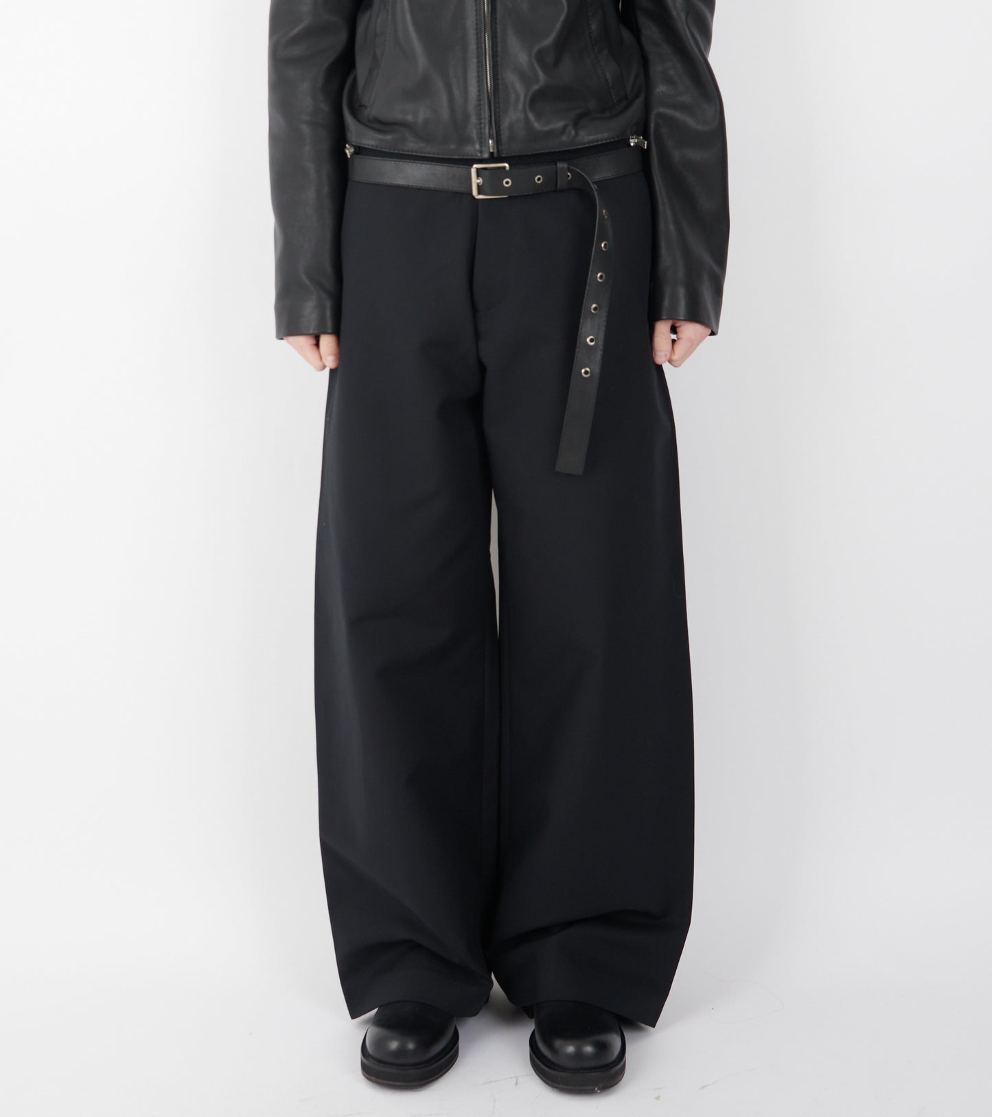 Satin Trousers Black