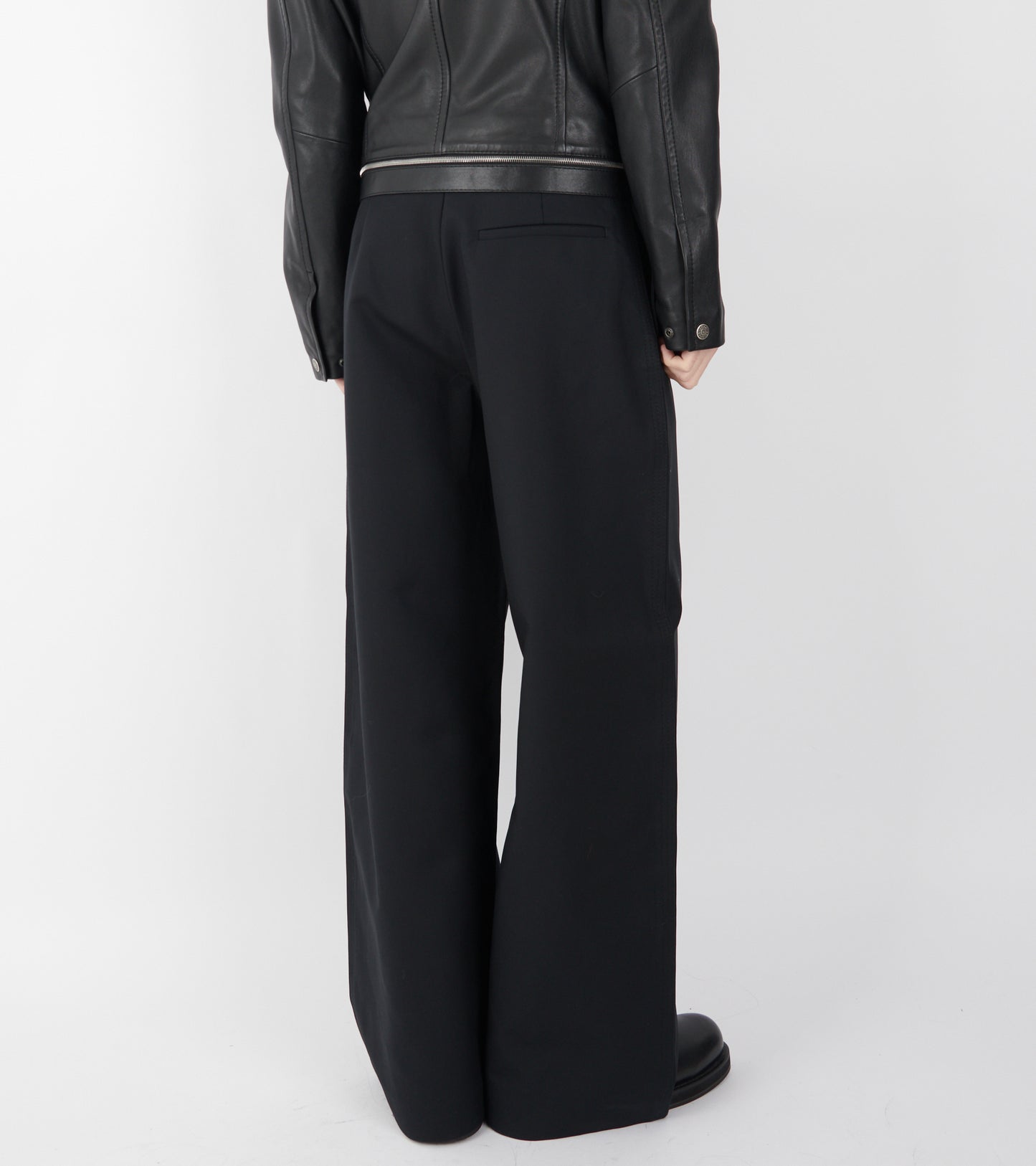 Satin Trousers Black