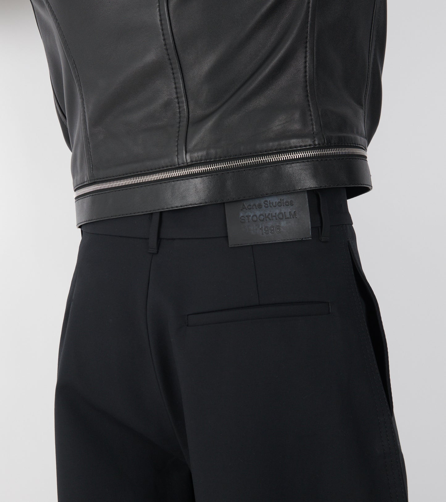 Satin Trousers Black