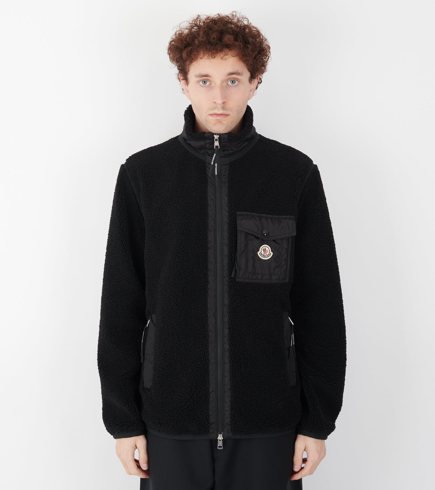 Teddy Zip Up Sweatshirt Black