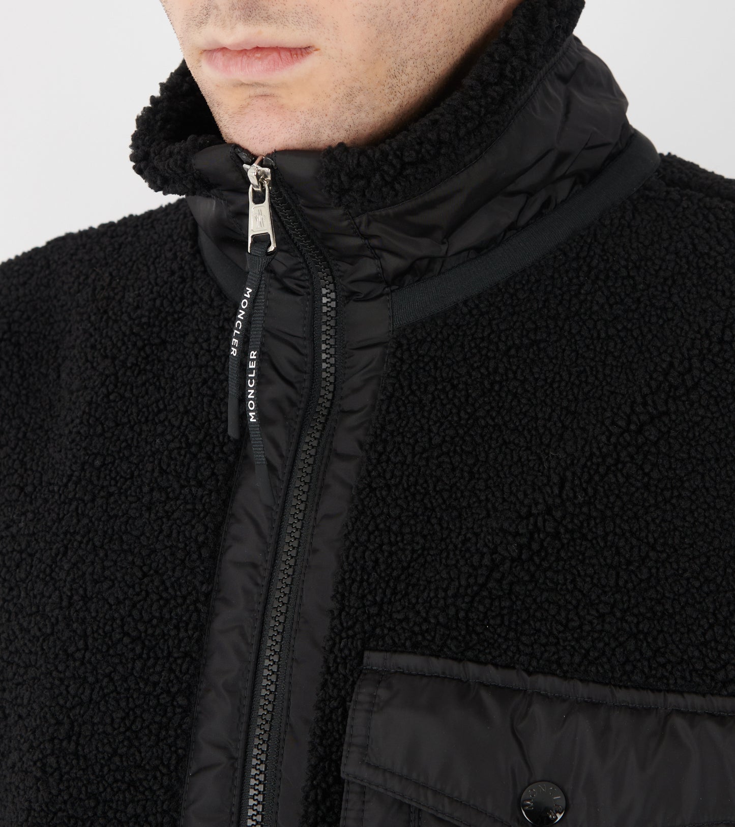 Teddy Zip Up Sweatshirt Black