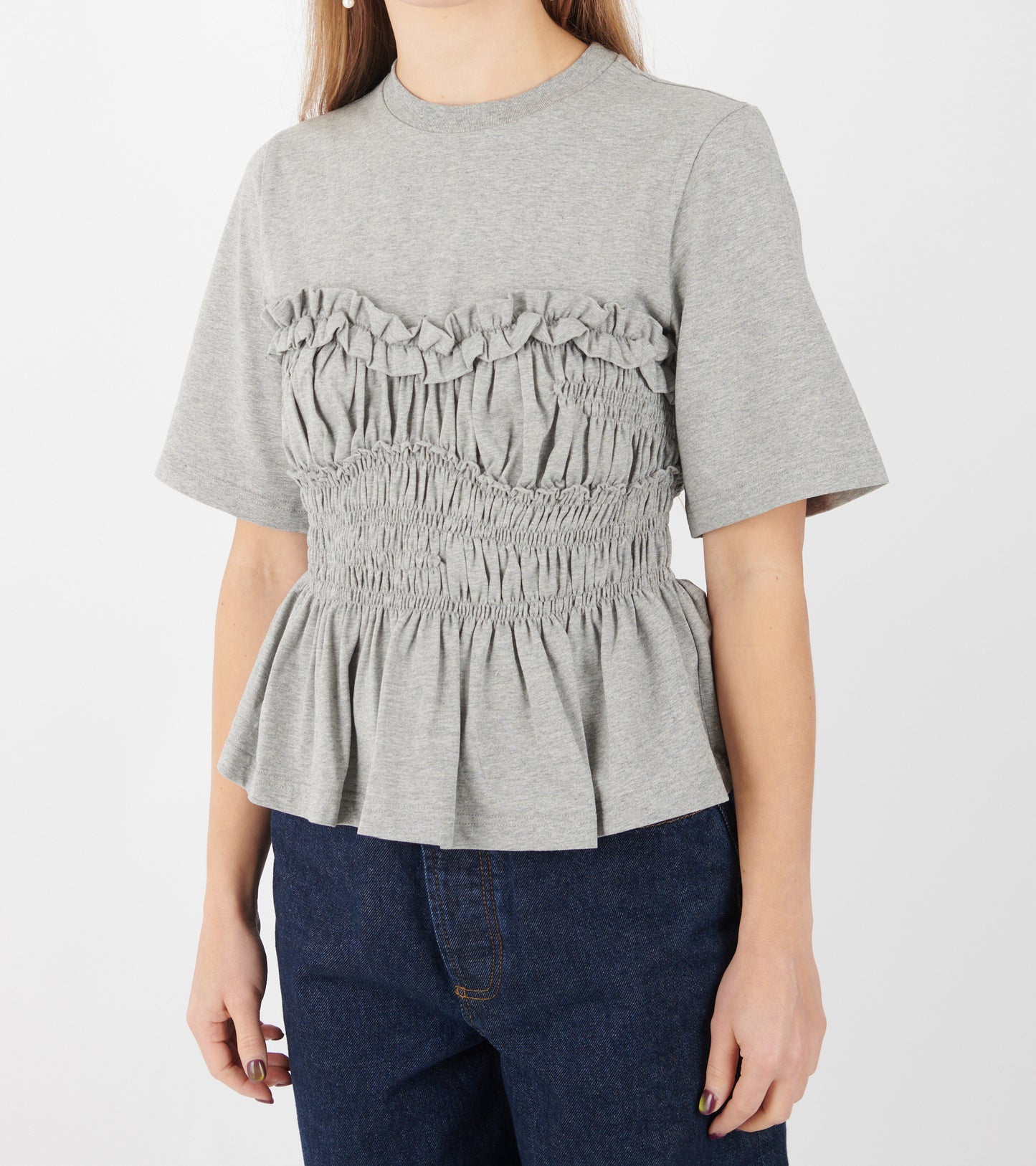 Vilde Jersey T-shirt Grey Melange