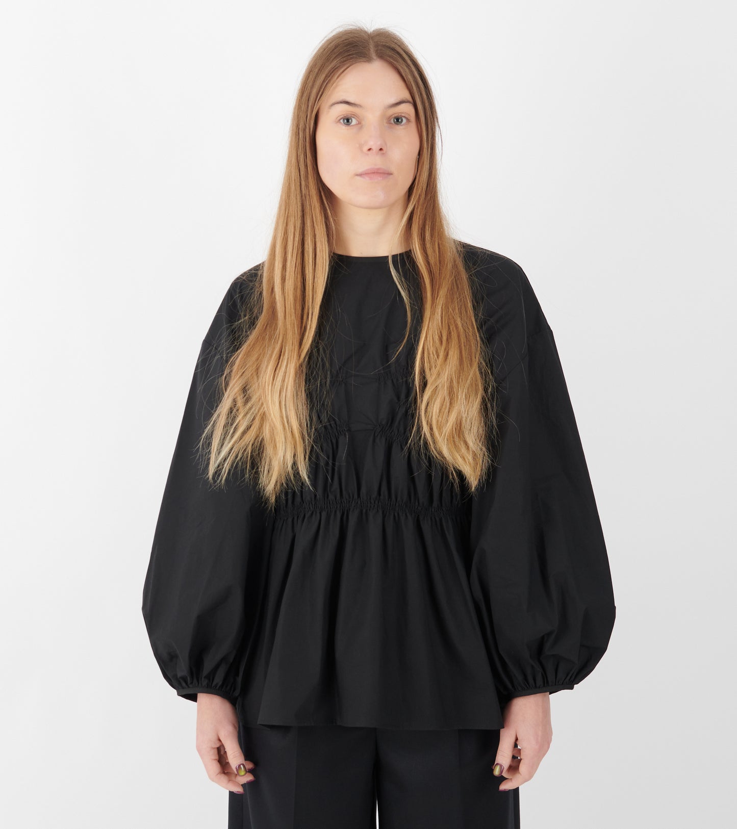 Camryn Cotton Top Black