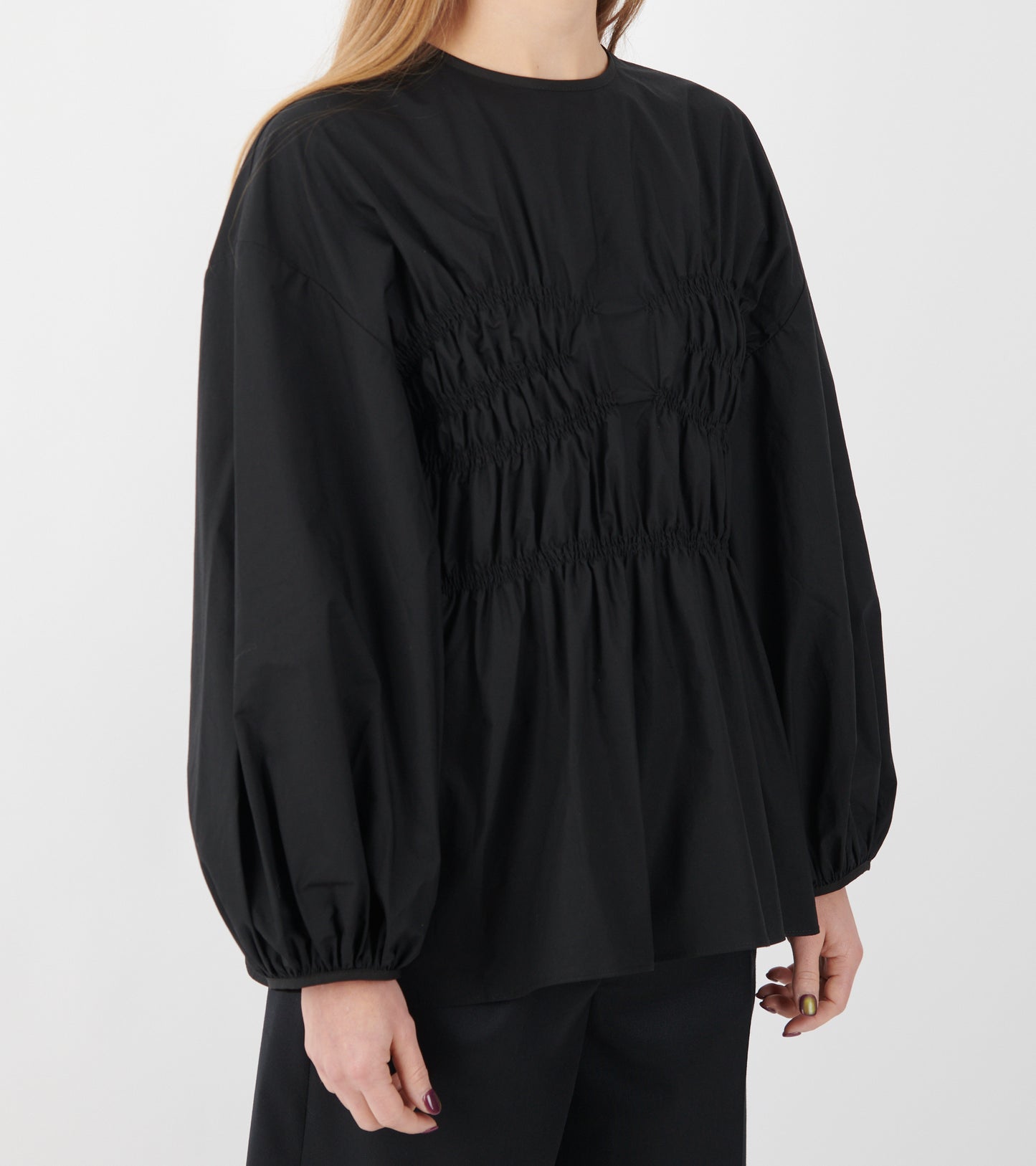 Camryn Cotton Top Black
