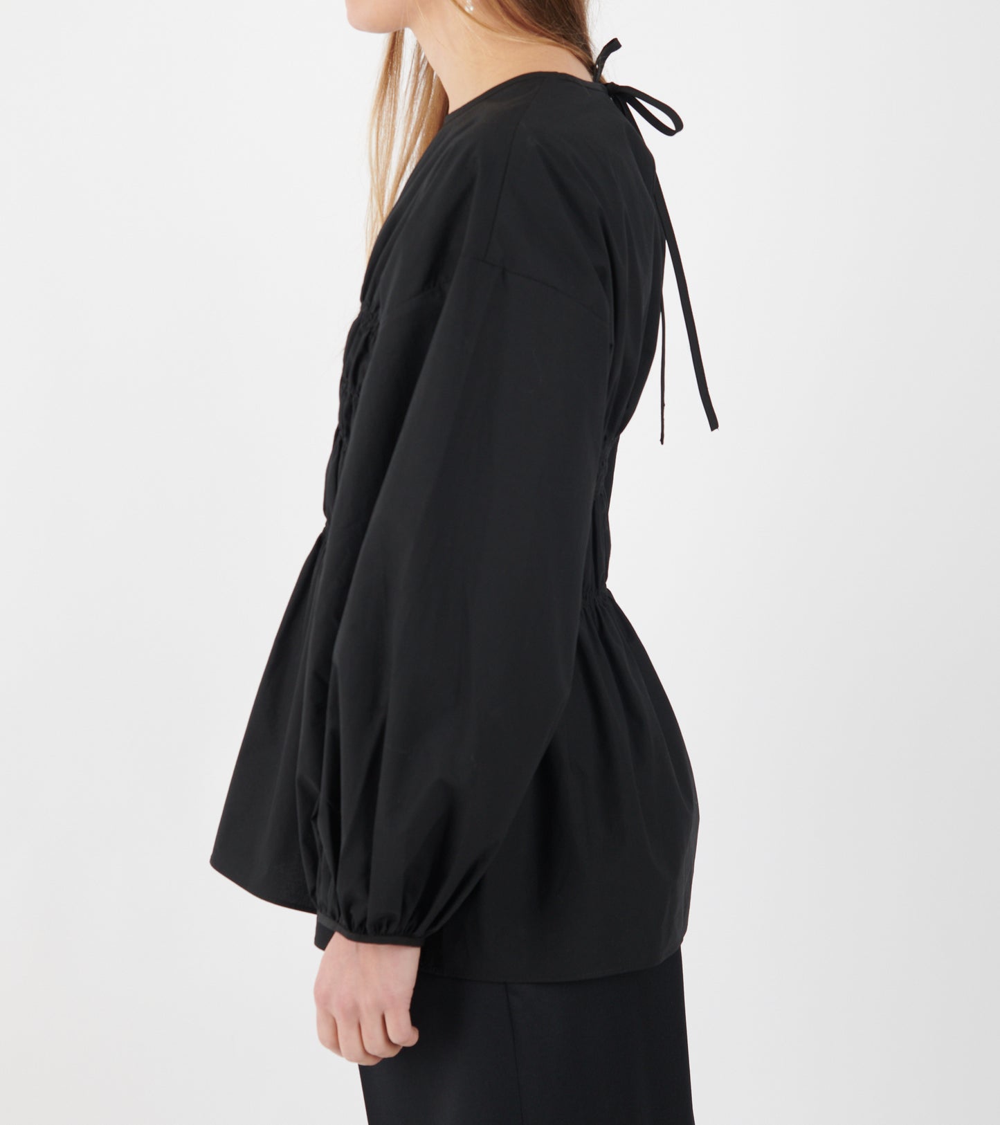 Camryn Cotton Top Black