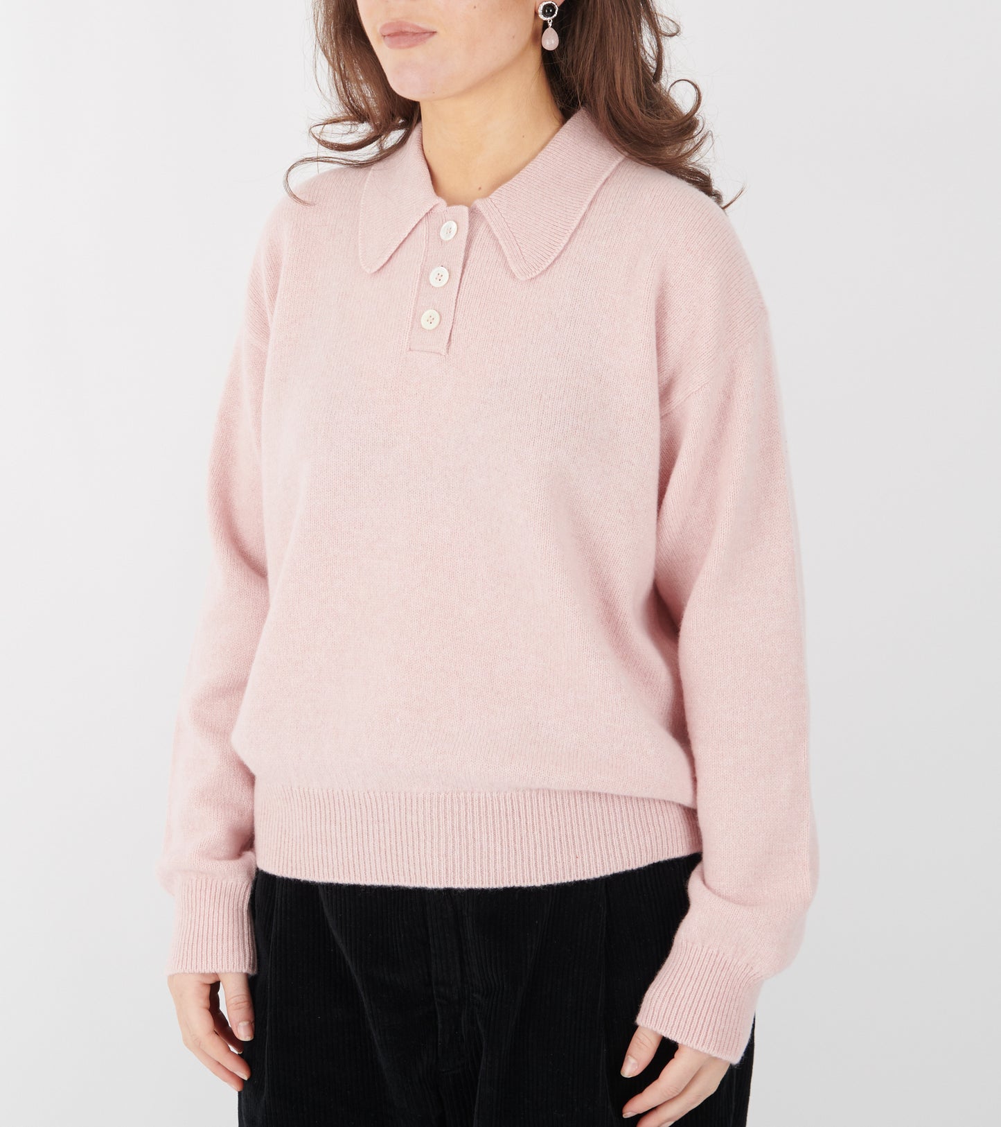 Edith Polo Shirt Pale Pink