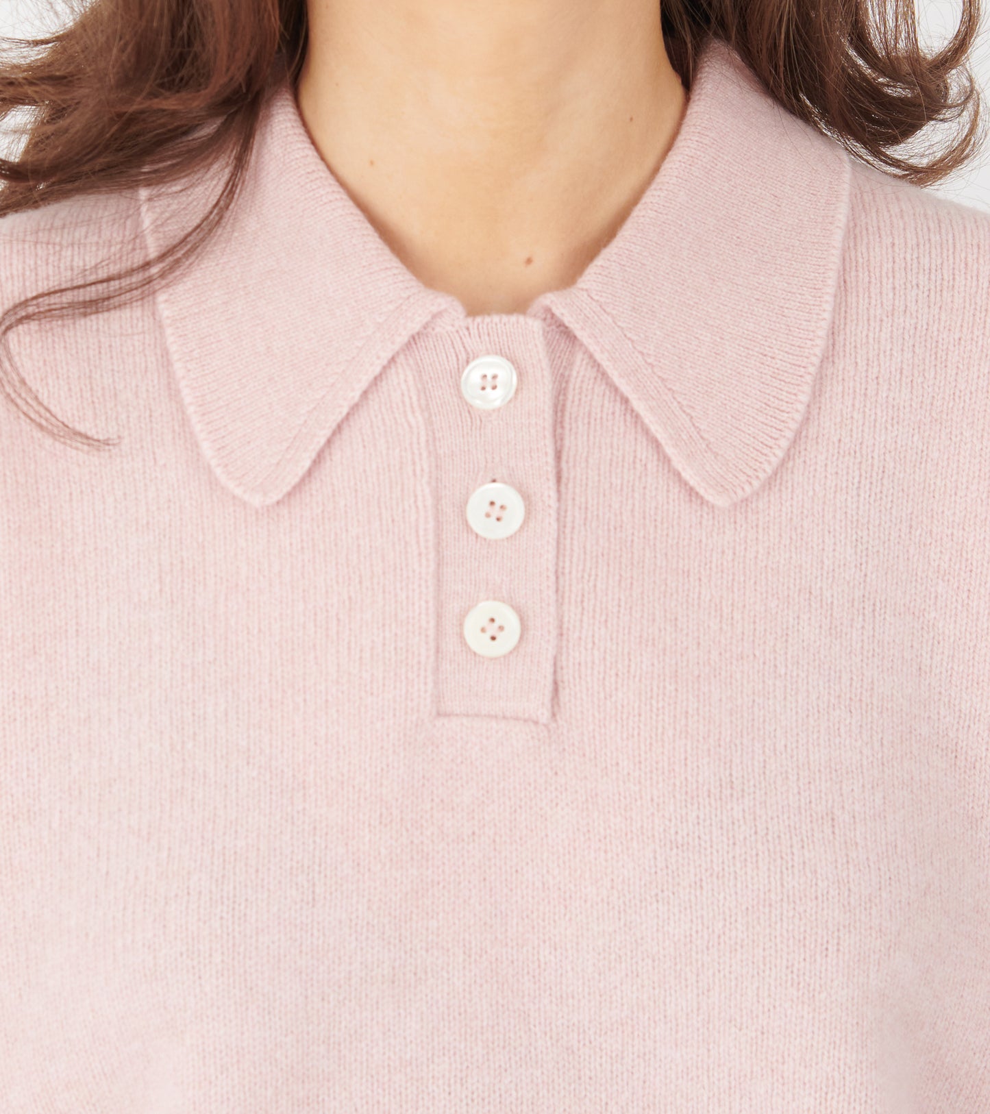Edith Polo Shirt Pale Pink