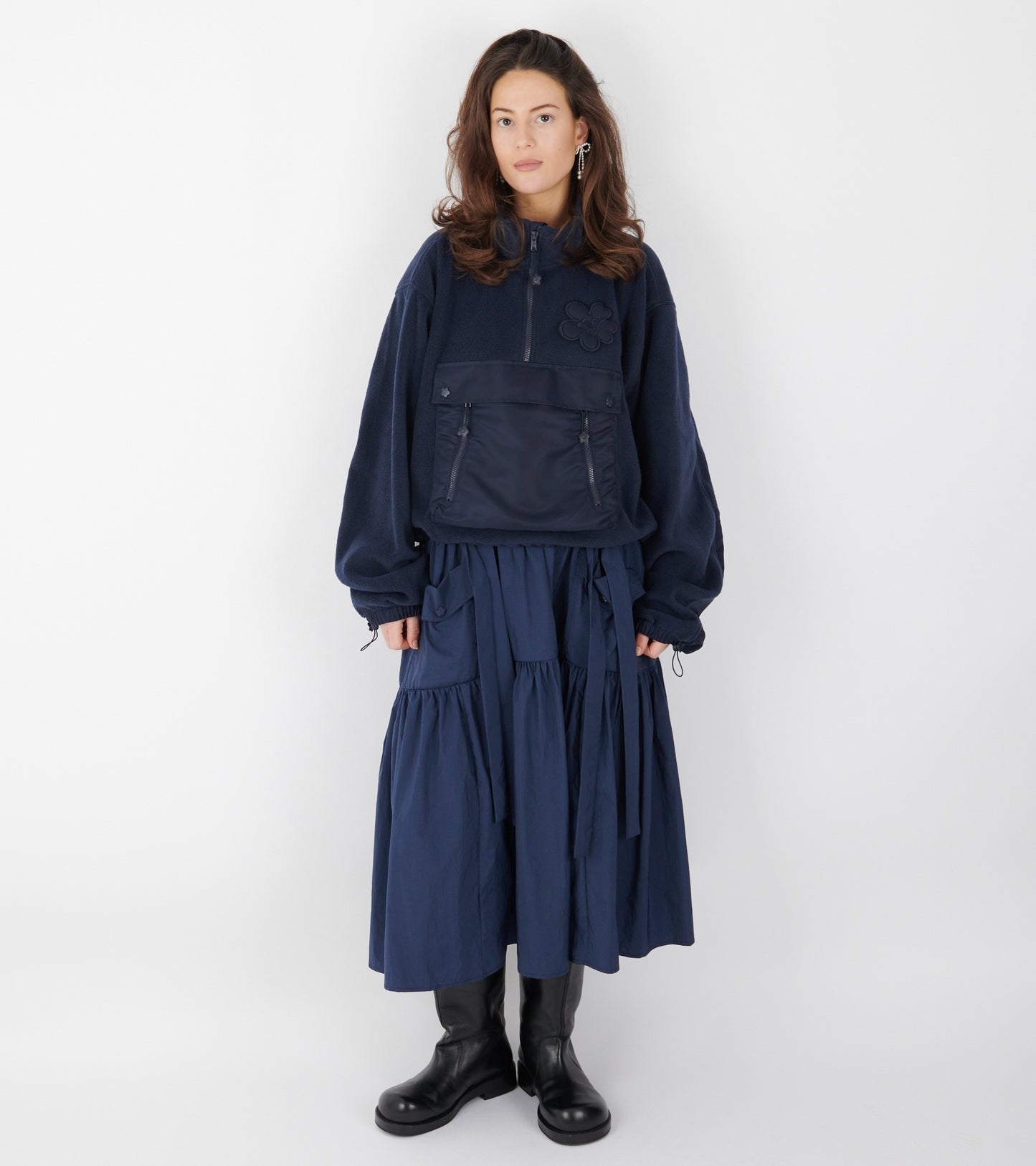 Bastian Fleece Jacket Navy