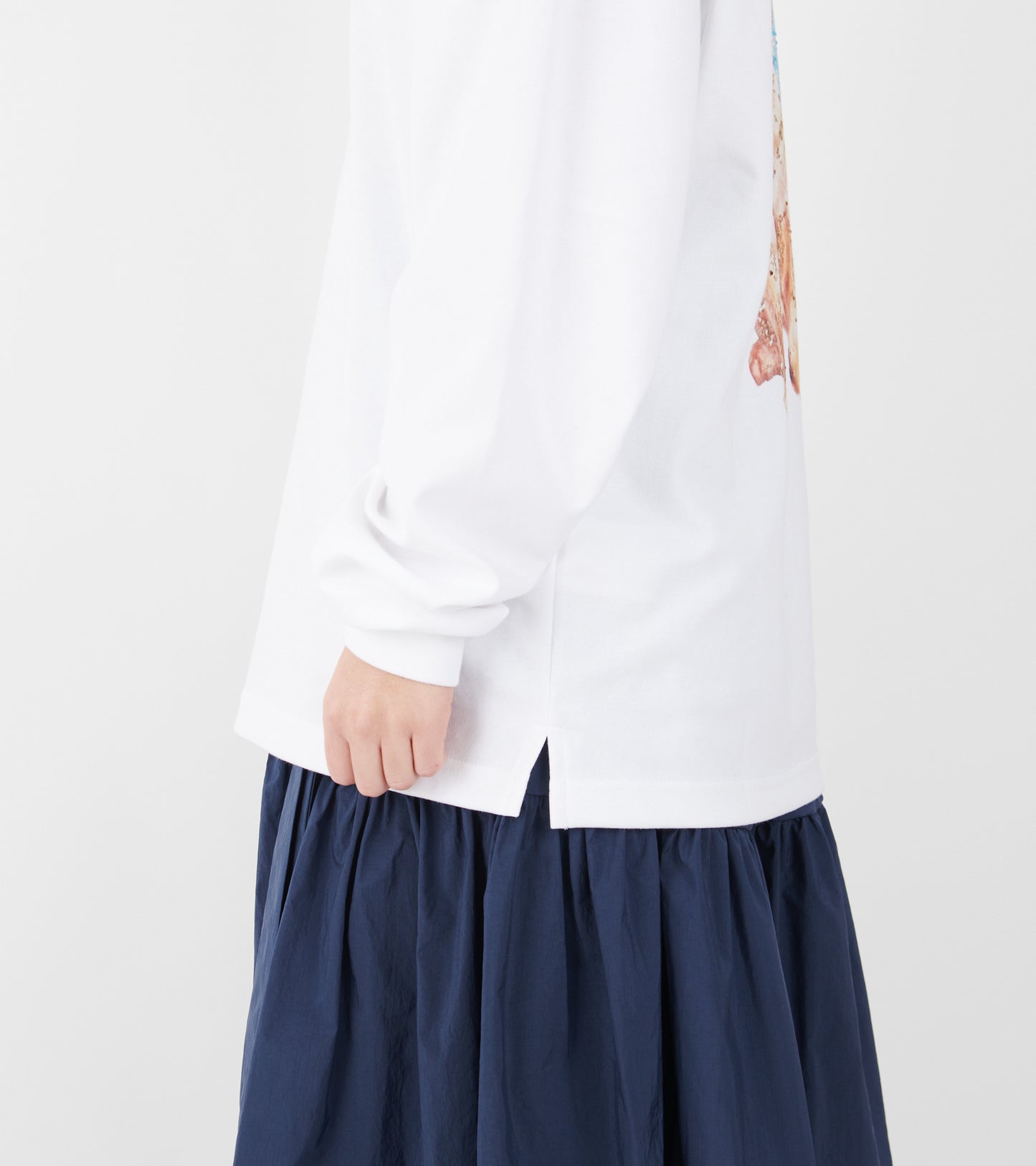 Oversized L/S Dog T-shirt White