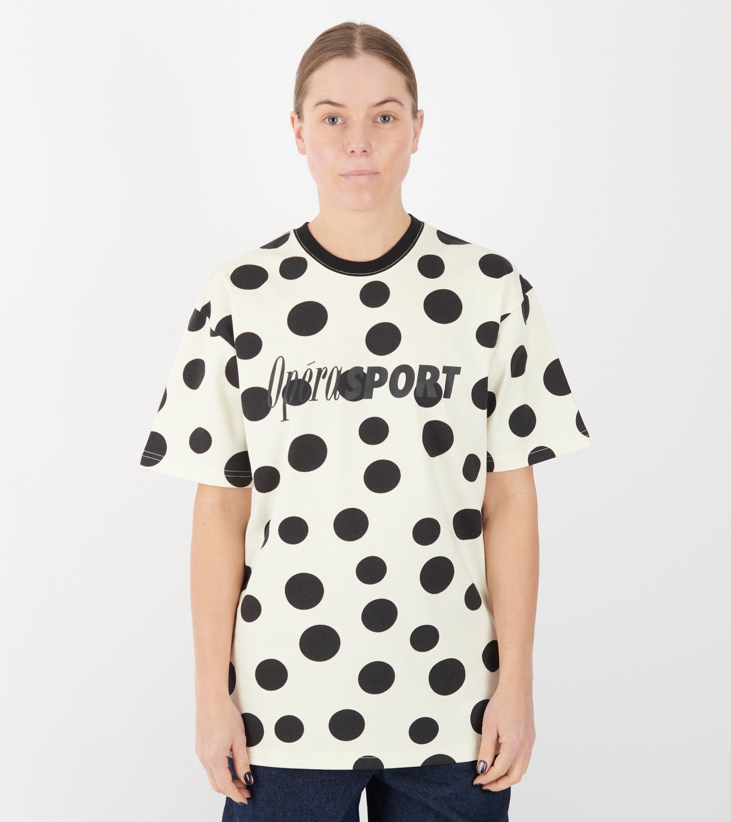 Jina Unisex T-shirt Black Dots