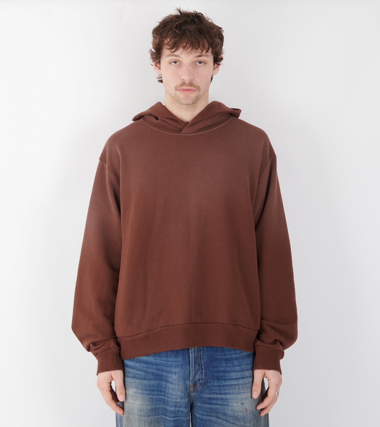 Logo Hooded Sweater Chocolate Brown