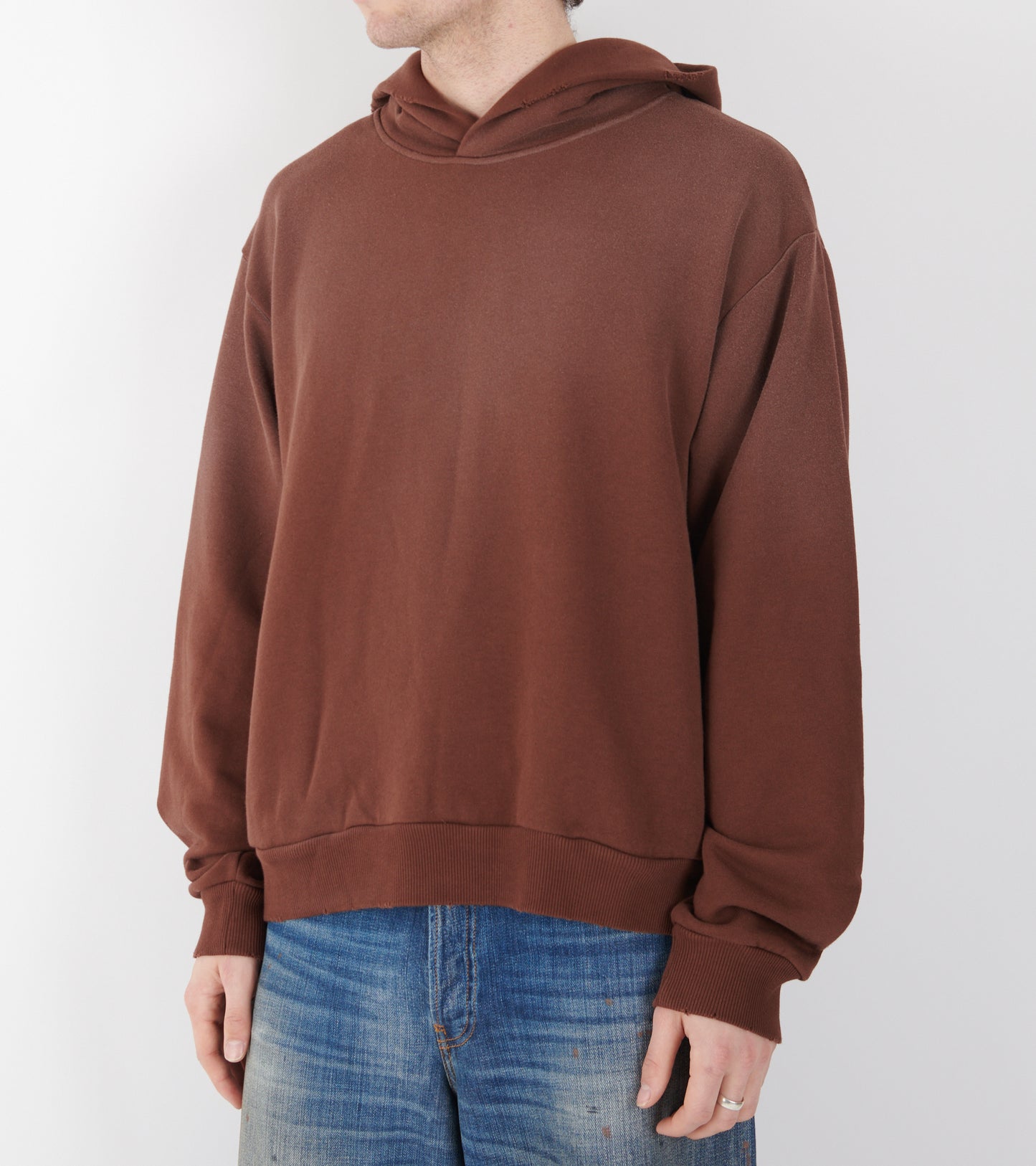 Logo Hooded Sweater Chocolate Brown