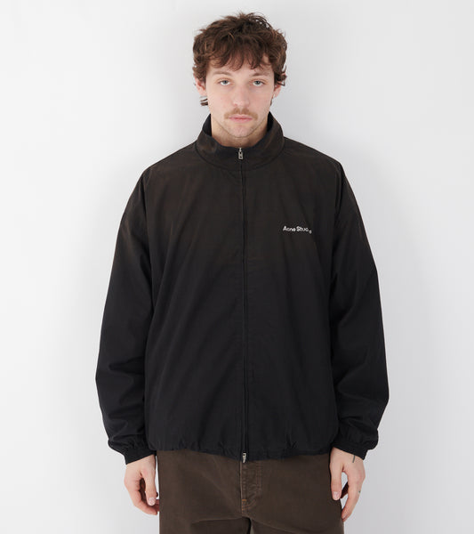 Logo Zipper Jacket Black