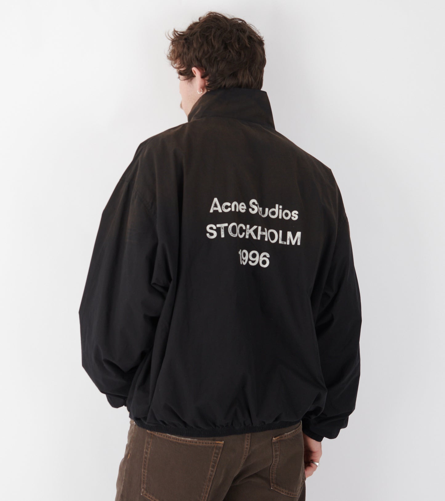 Logo Zipper Jacket Black