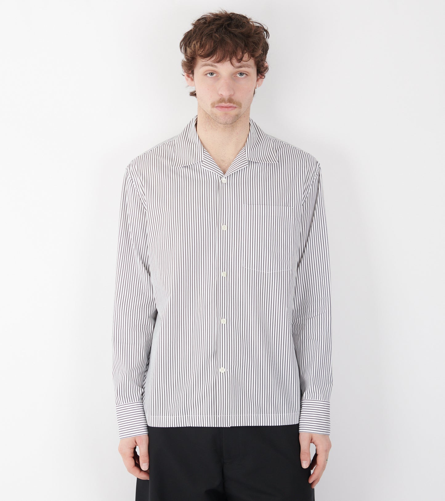 Pencil Stripe Lightweight Cotton Shirt Crosswords