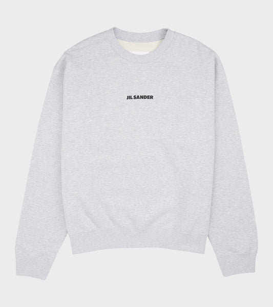 Light Soft Brushed Cotton Terry Sweatshirt Slate Grey