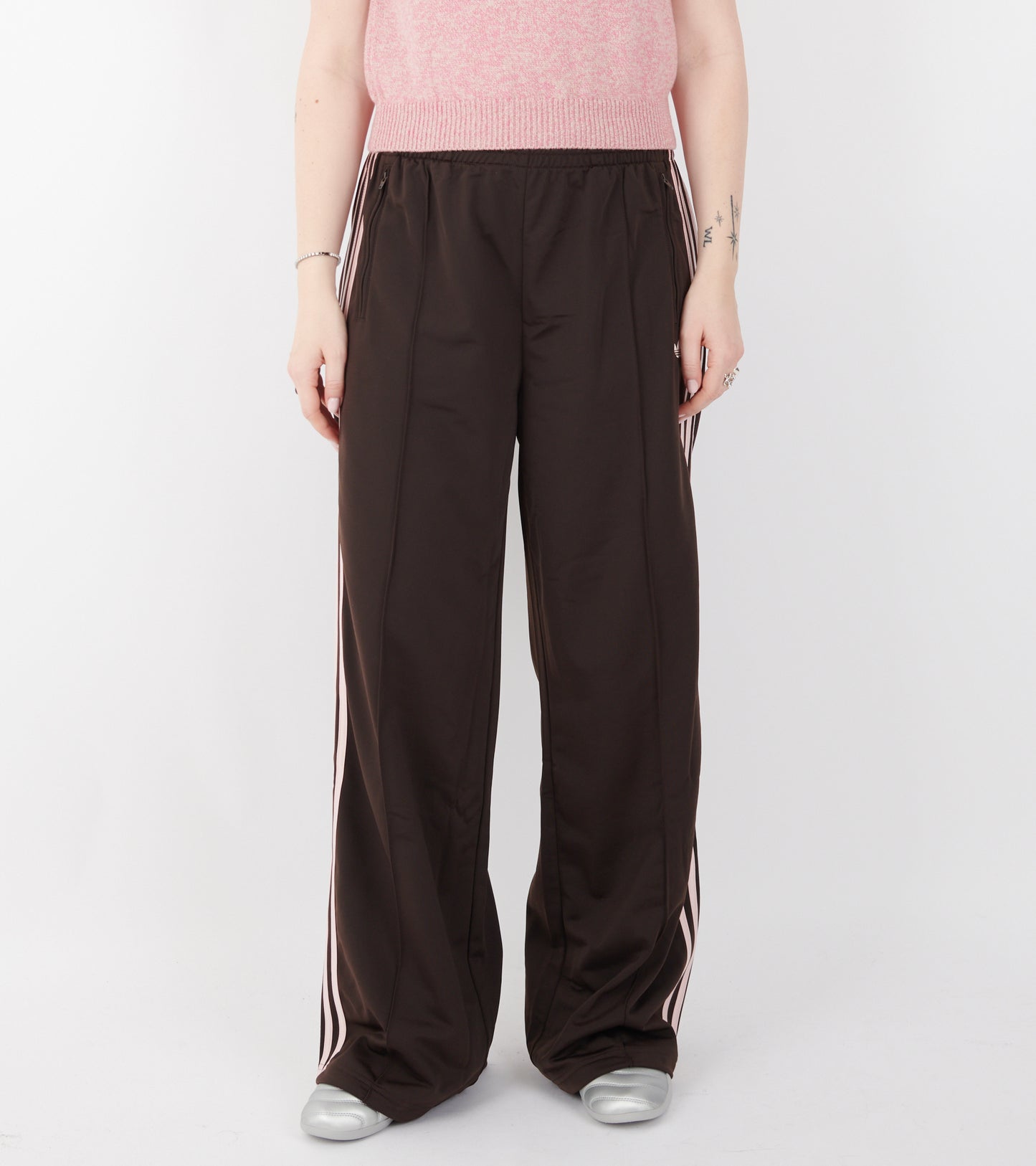 Loose Track Pants Aurora Coffee/Sandy Pink
