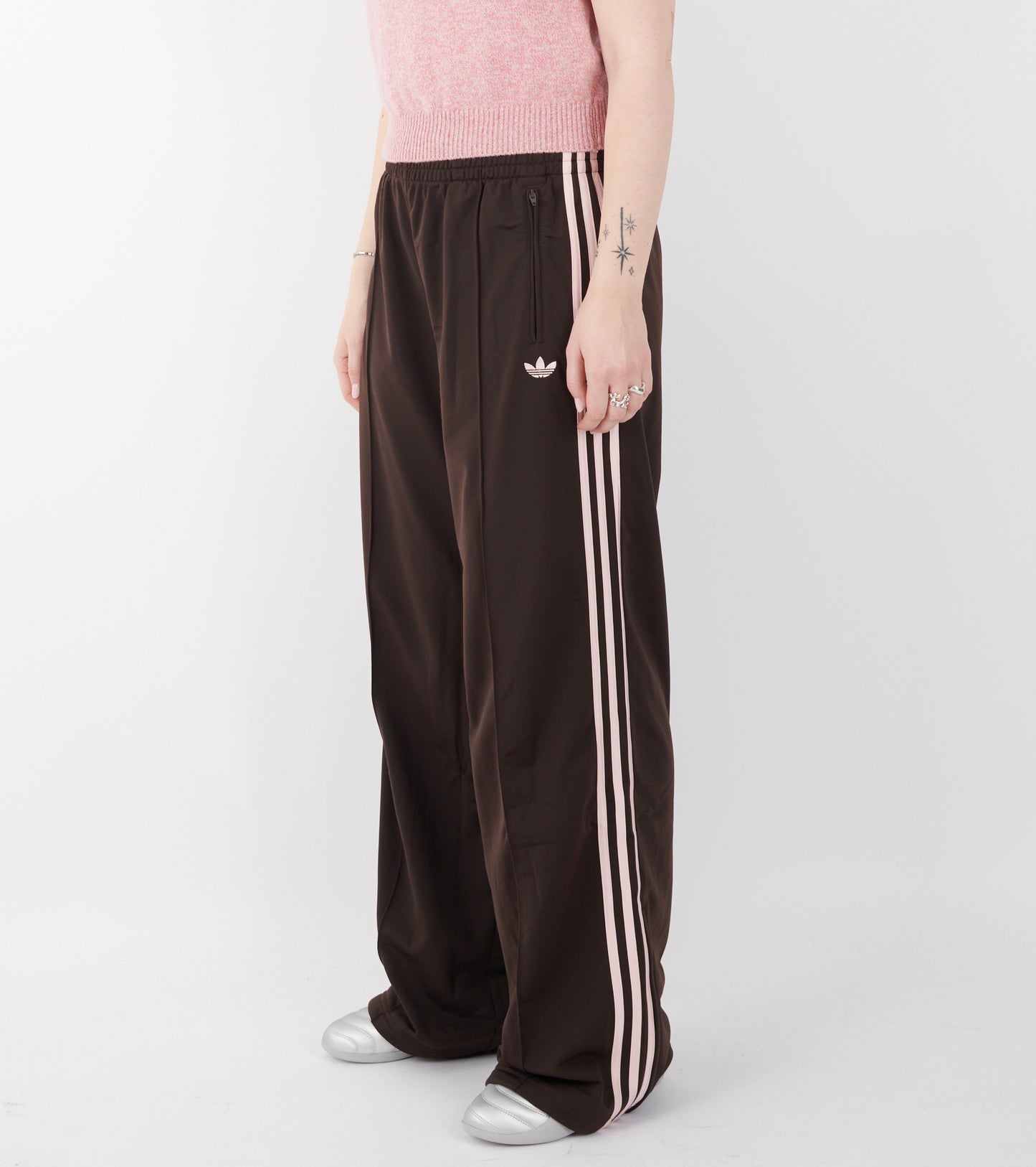 Loose Track Pants Aurora Coffee/Sandy Pink