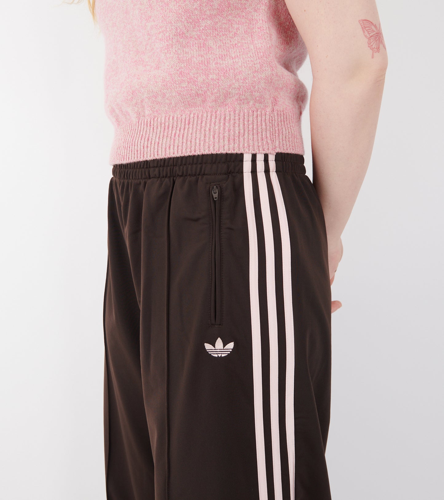 Loose Track Pants Aurora Coffee/Sandy Pink