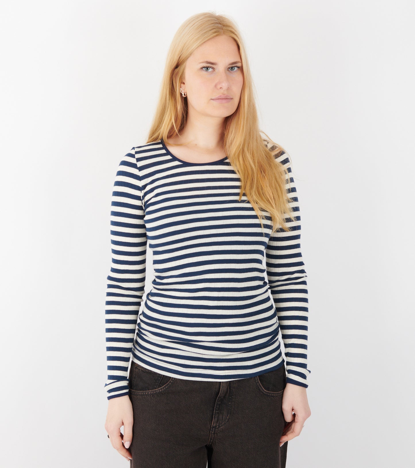 101 Rib Broadway Marine/Ecru