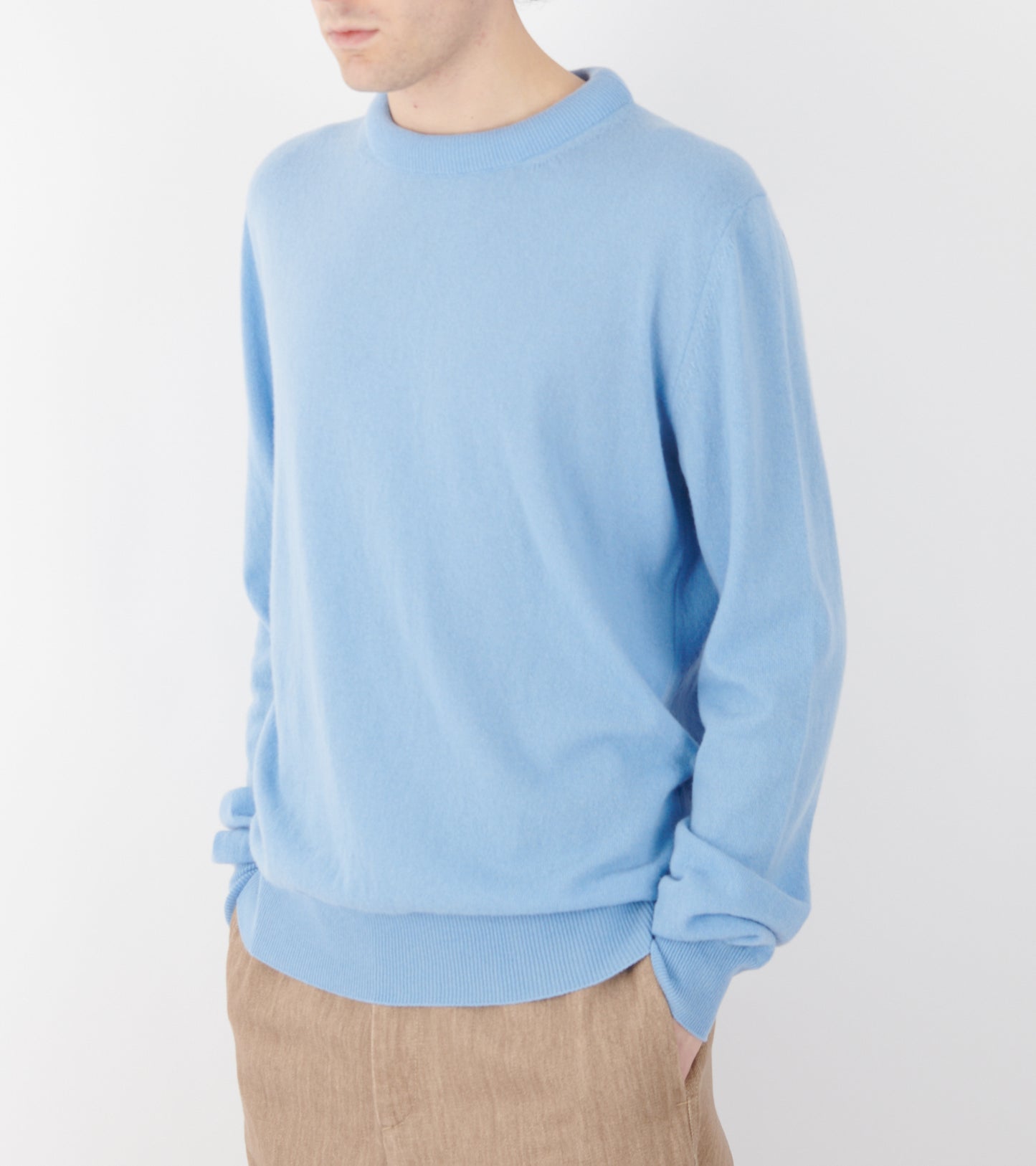 Lightweight Wool Jumper Blue Haze