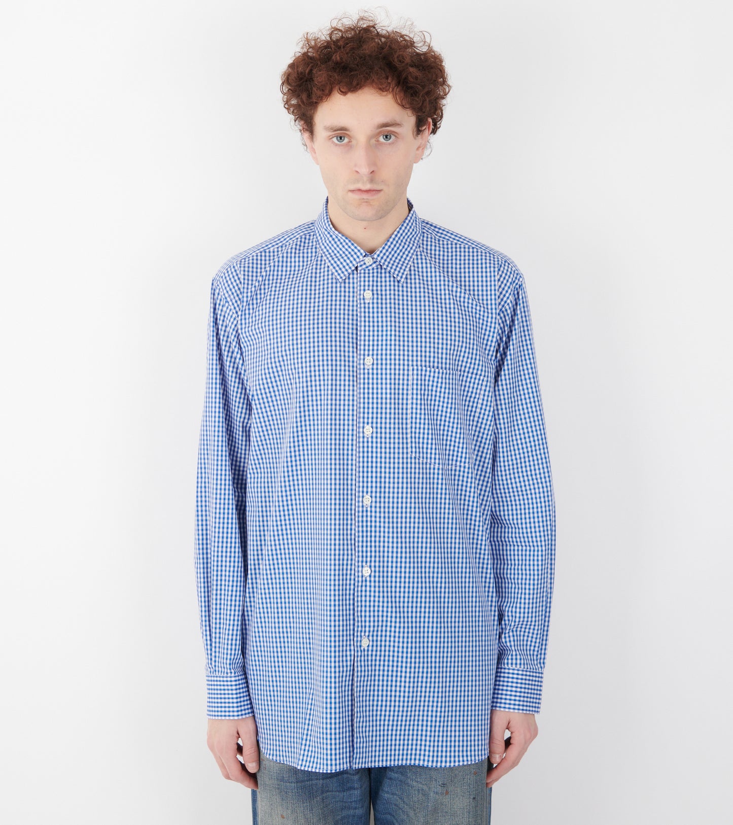 Check Shirt Cobalt Blue/White