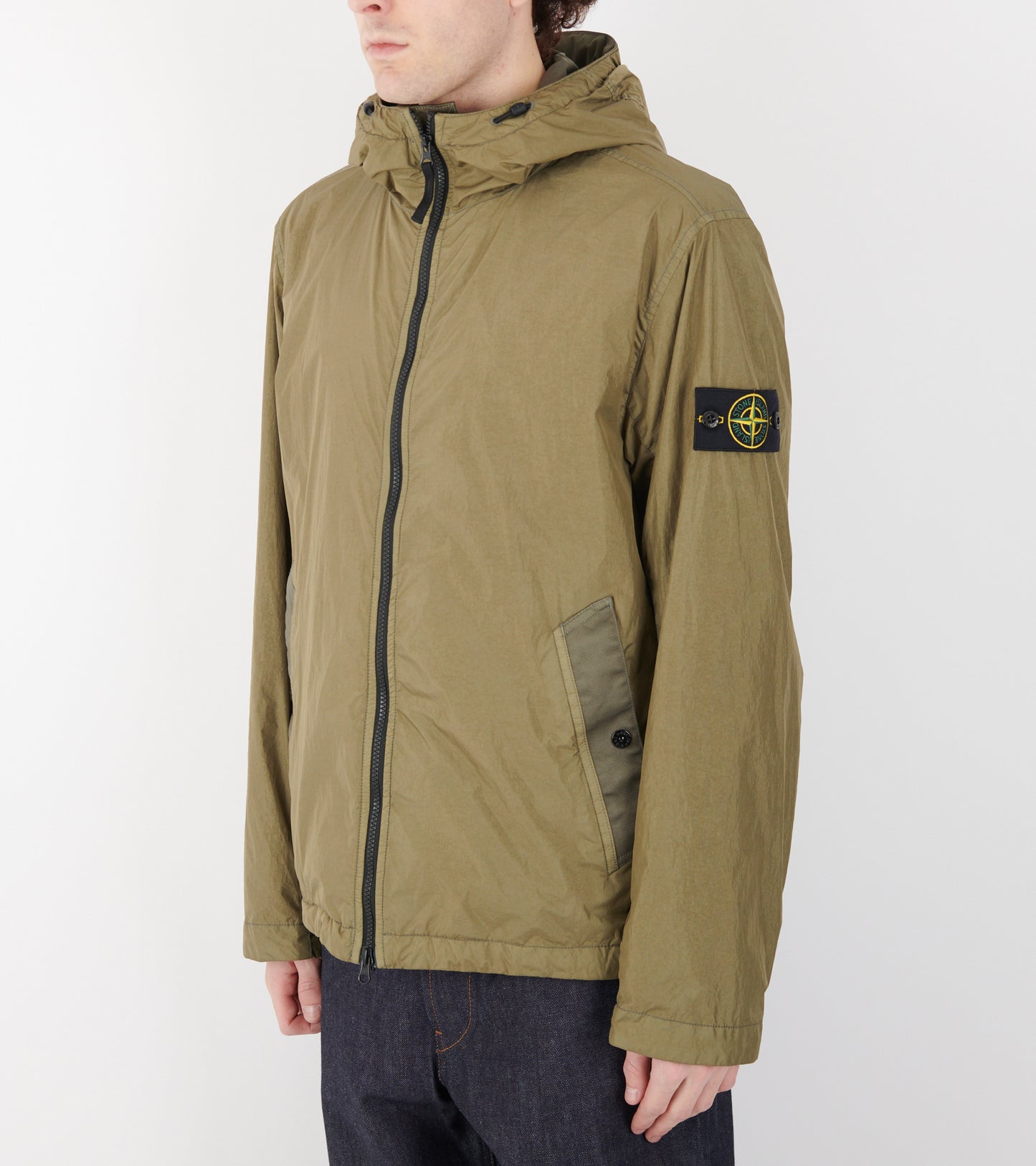 Garment Dyed Crinkle Reps NY Jacket Khaki Olive