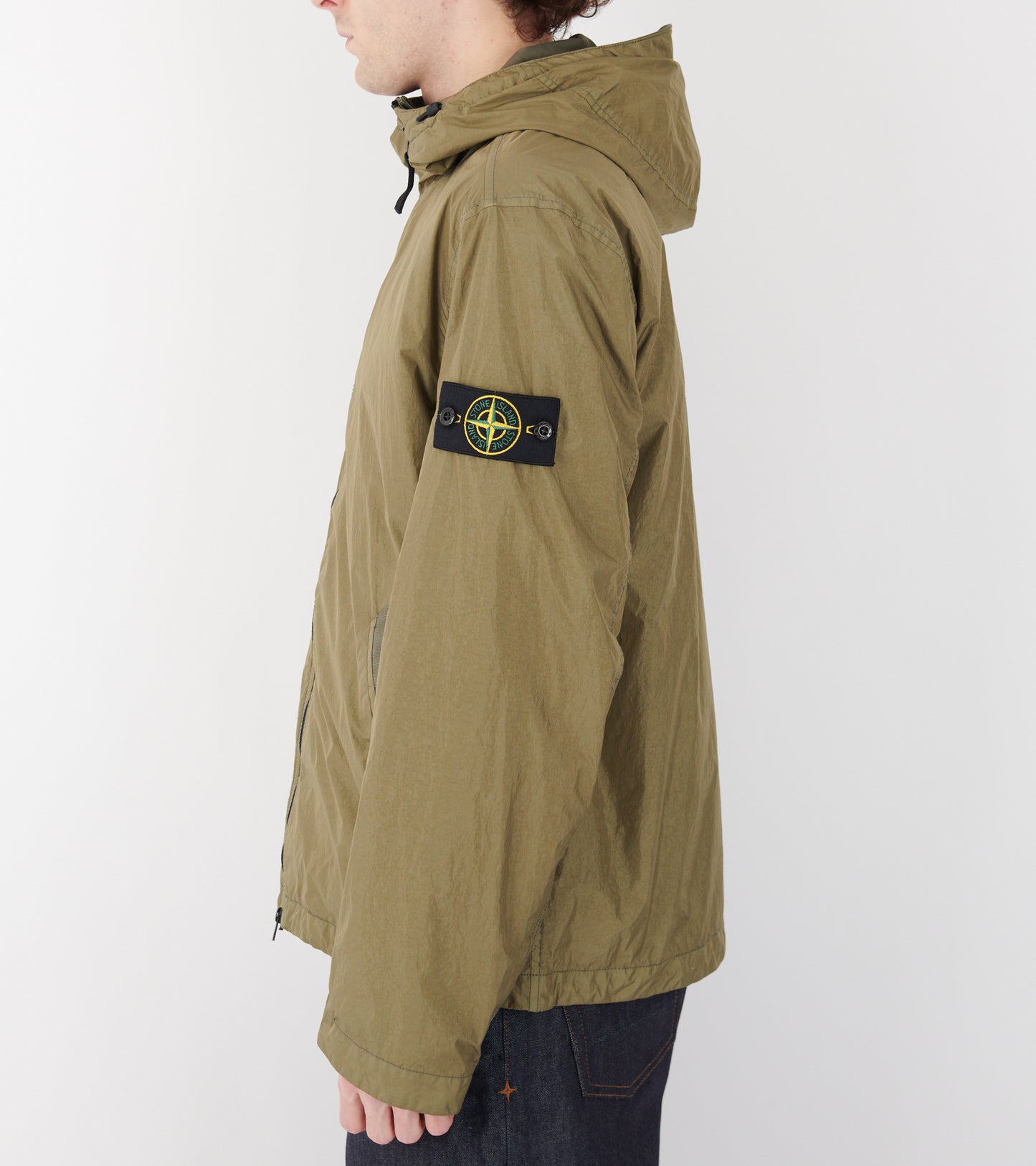 Garment Dyed Crinkle Reps NY Jacket Khaki Olive