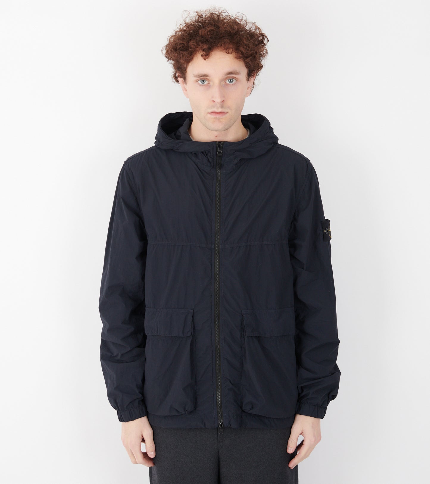 Nylon Smerigliato-TC Jacket Navy