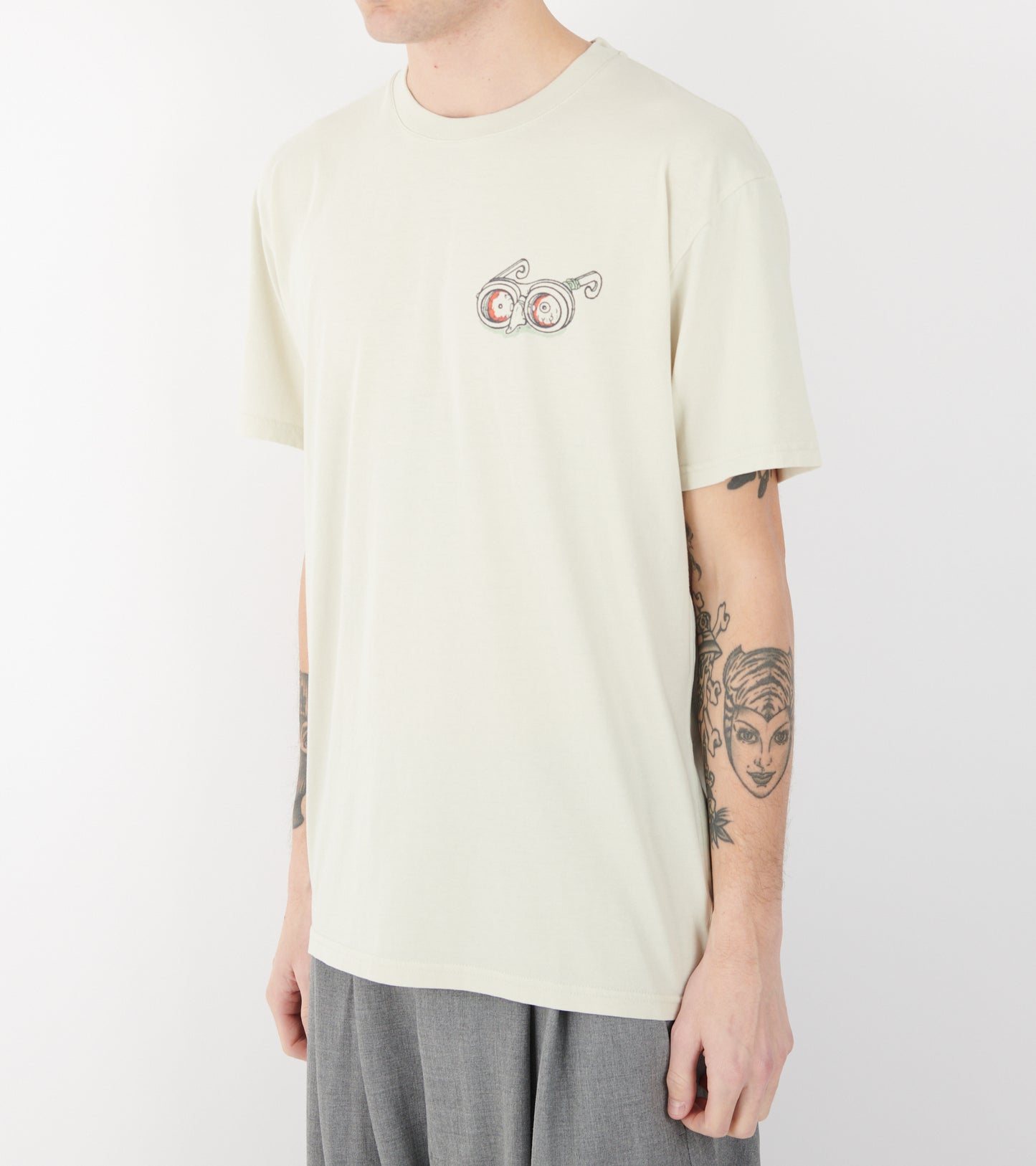 Eyeballin T-shirt Bone White
