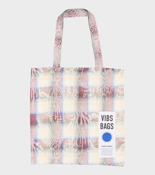 Vibs Upcycled Tote Bag Arm Check Charm