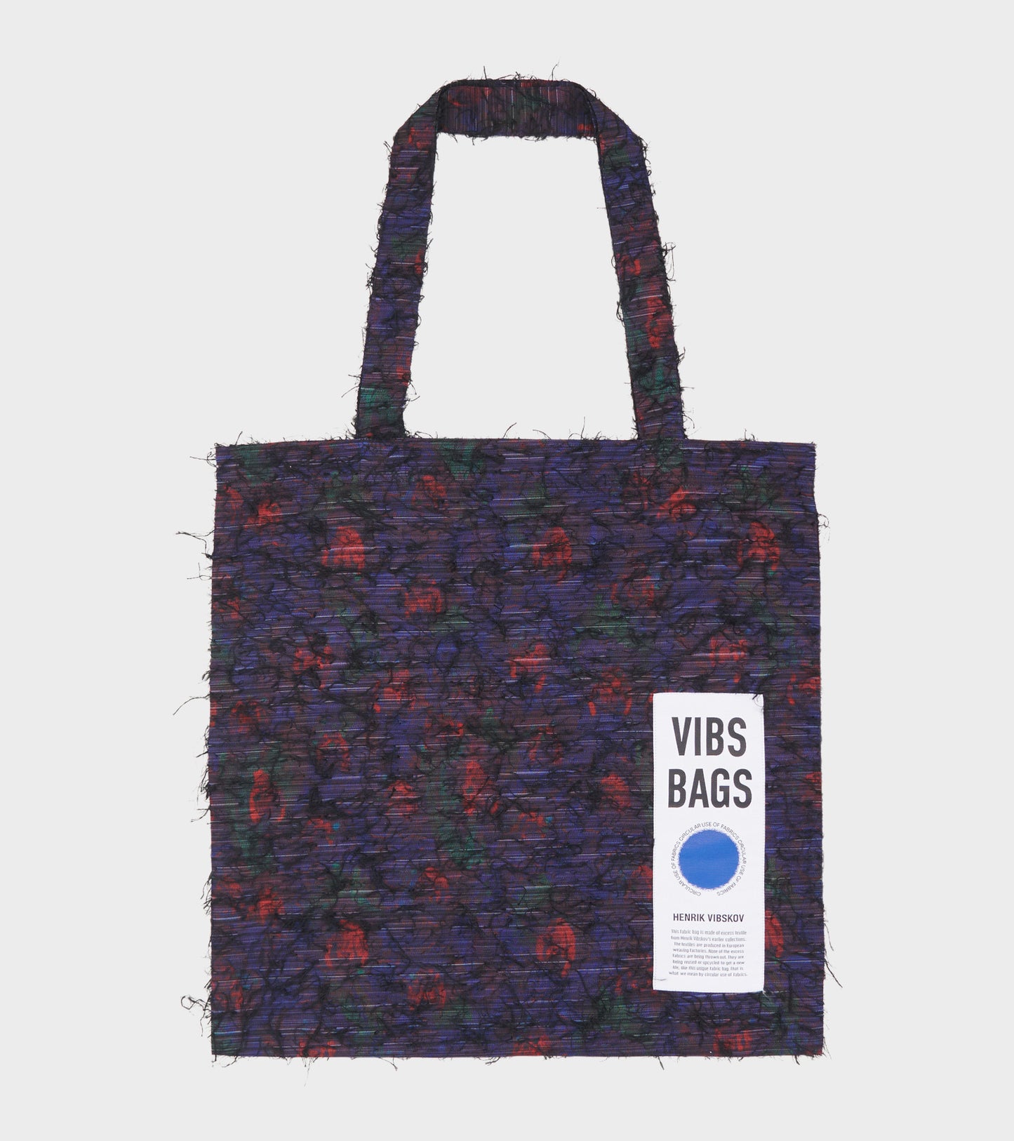 Vibs Upcycled Tote Bag Blue Red
