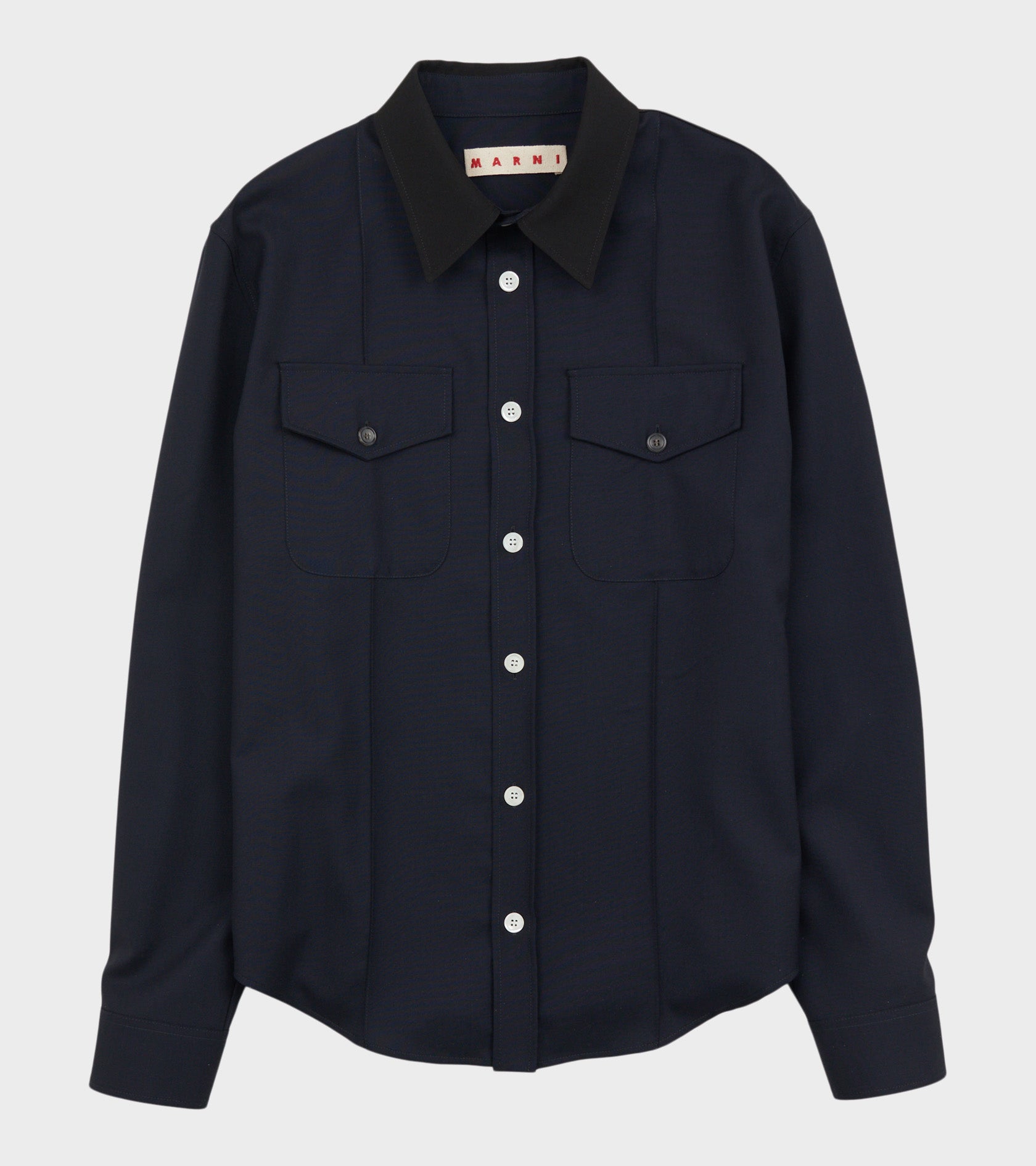 Tropical Wool Shirt Blue/Black – Dr. Adams
