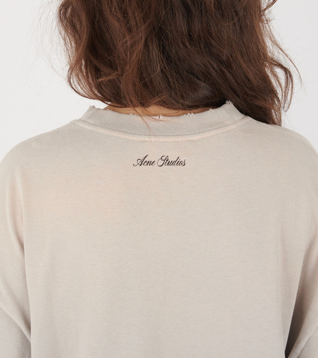 Layered Print T-shirt Light Grey