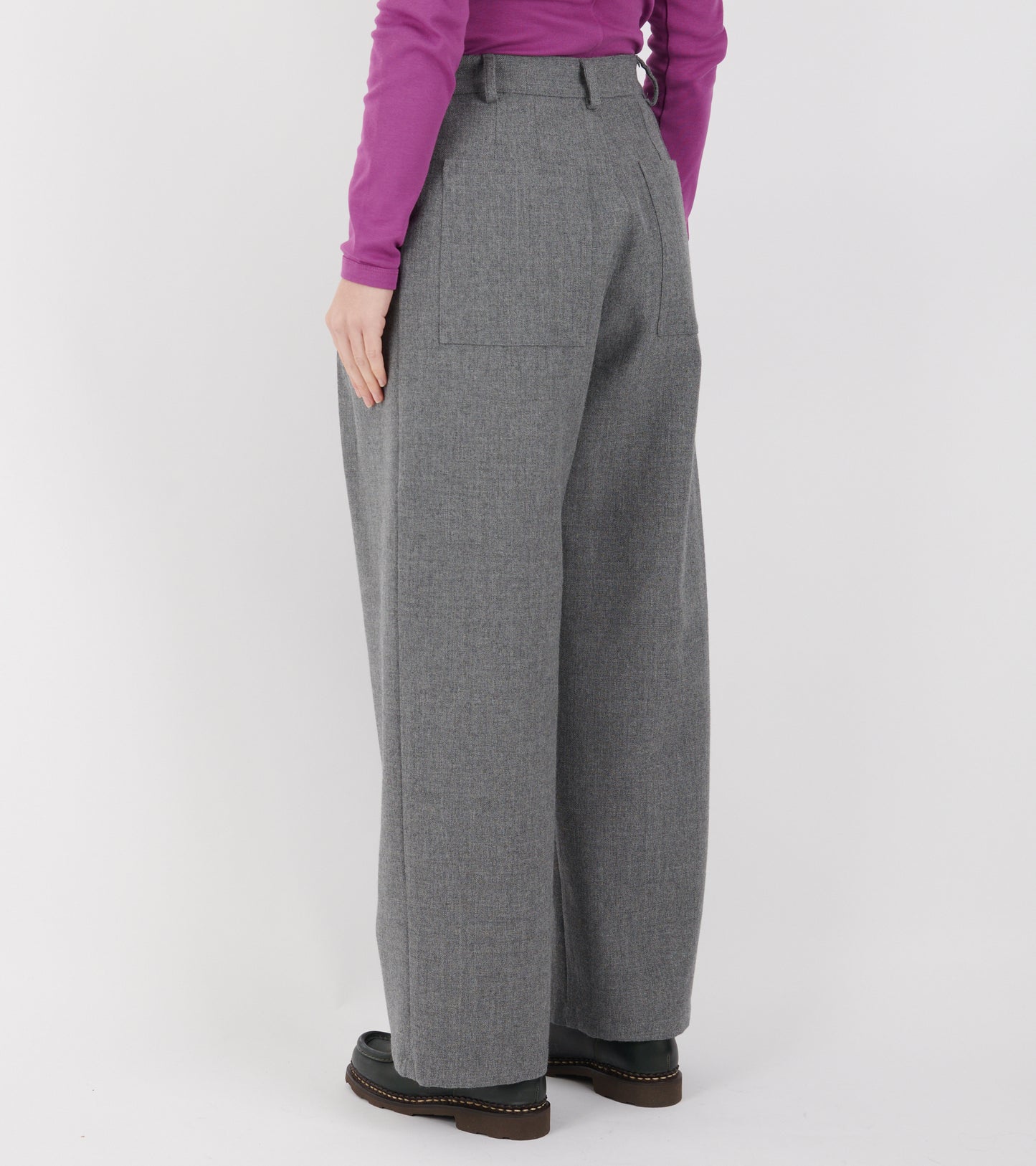 British Wool Georgia Trouser Light Grey