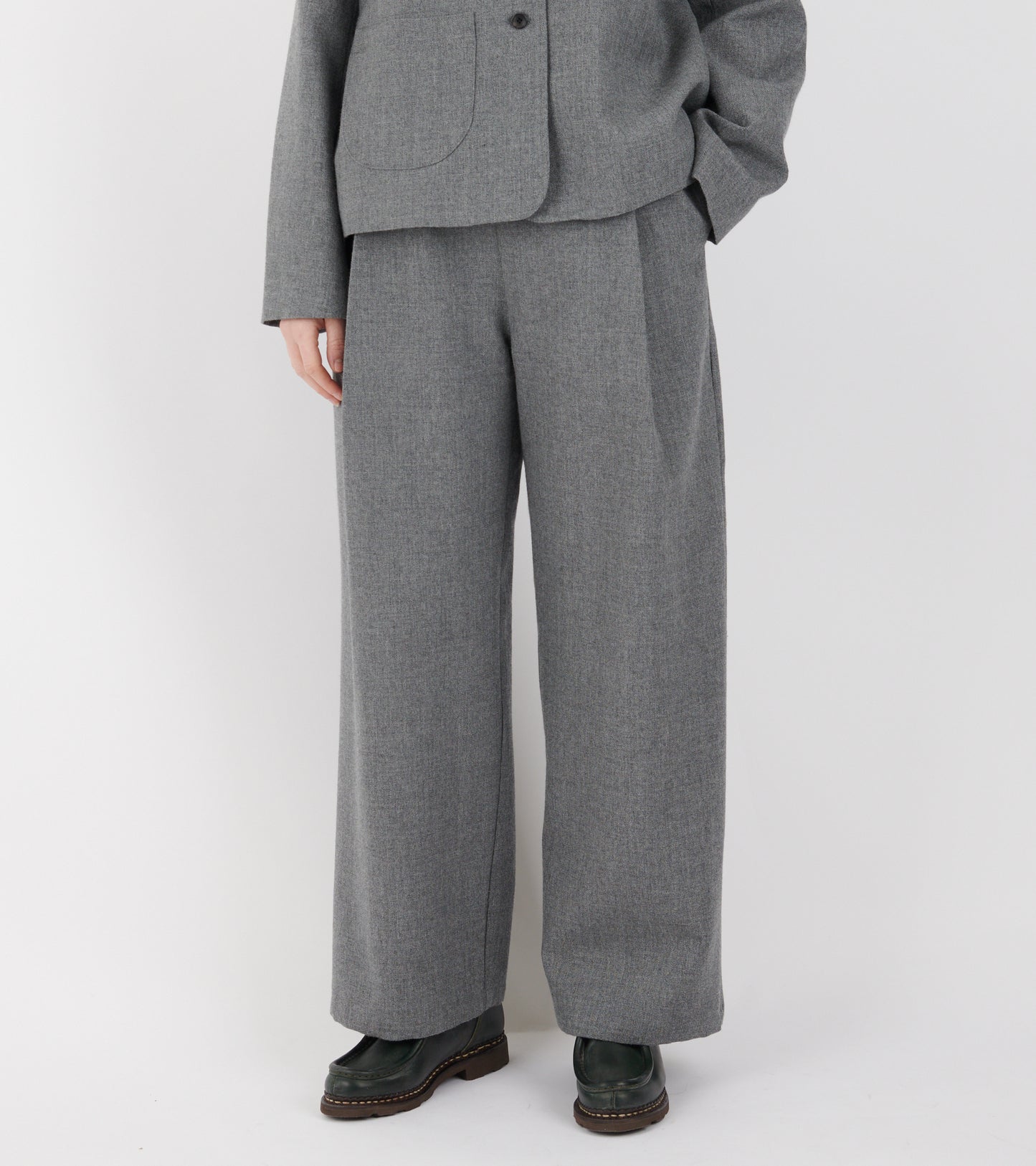 British Wool Georgia Trouser Light Grey