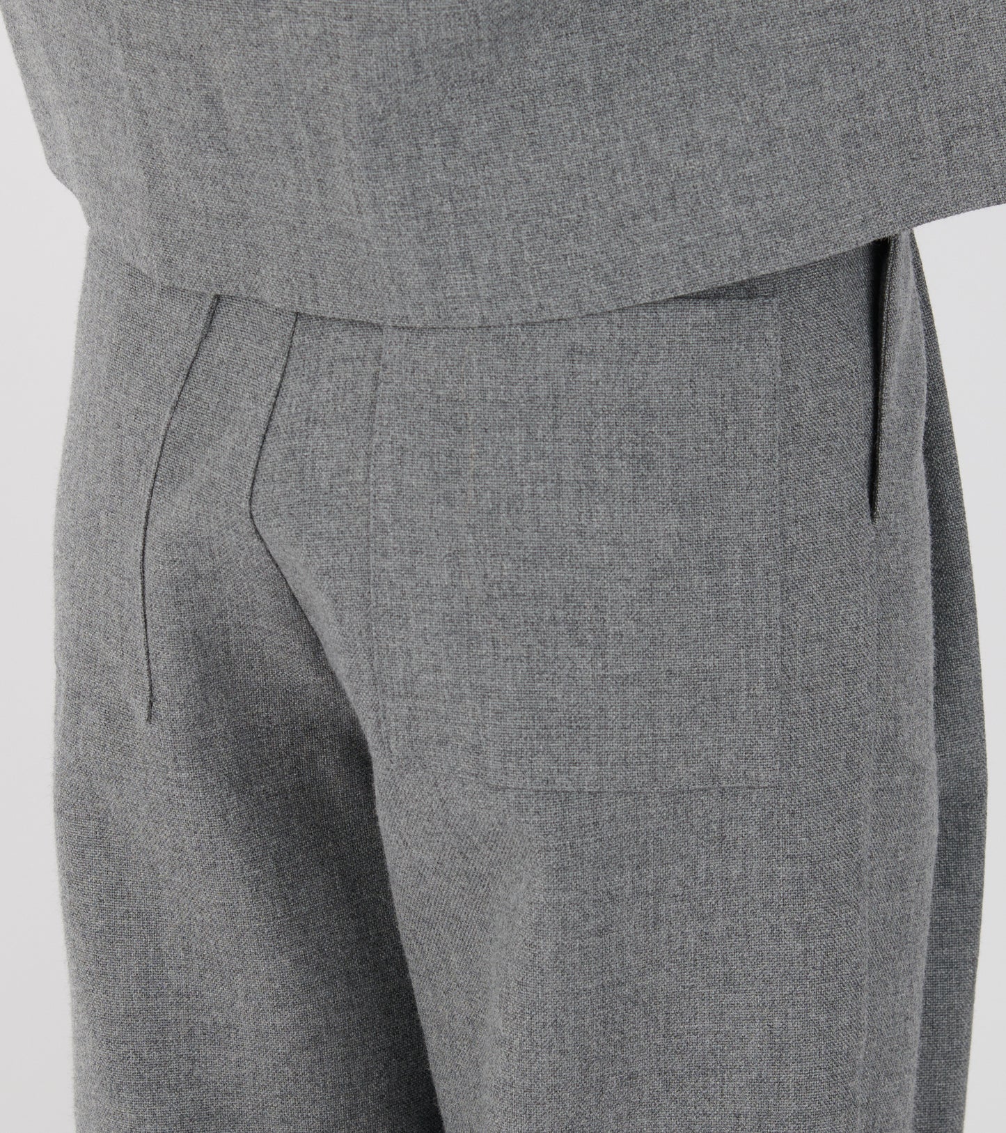 British Wool Georgia Trouser Light Grey