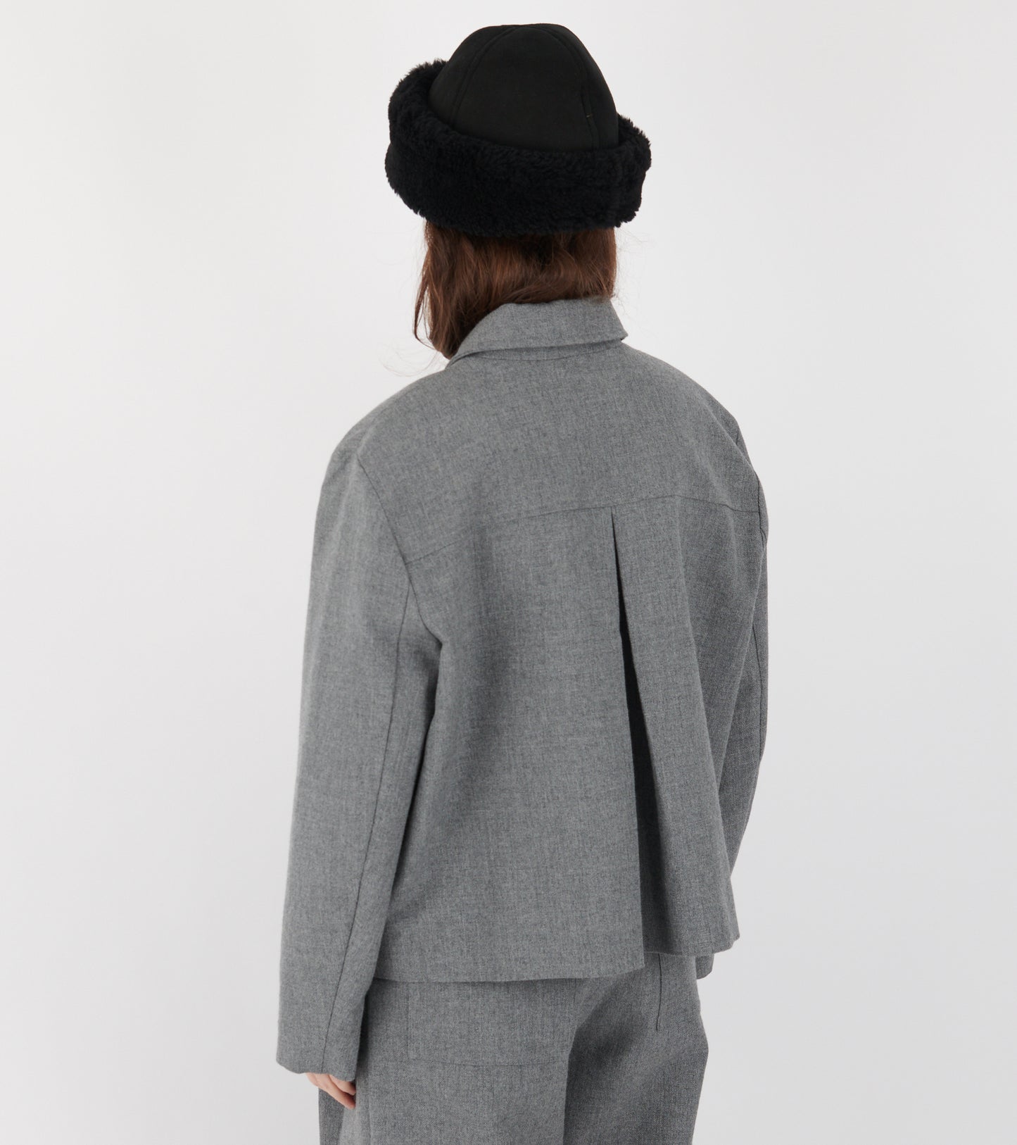 British Wool Lillie Jacket Light Grey