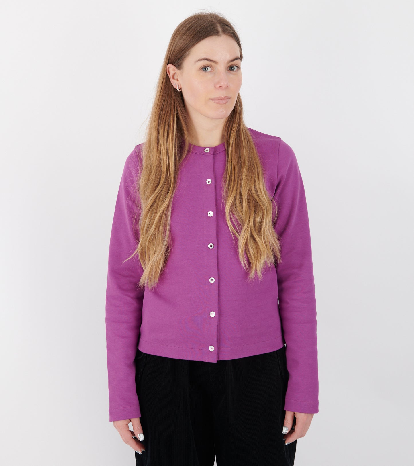 Poppy Cardigan Grape