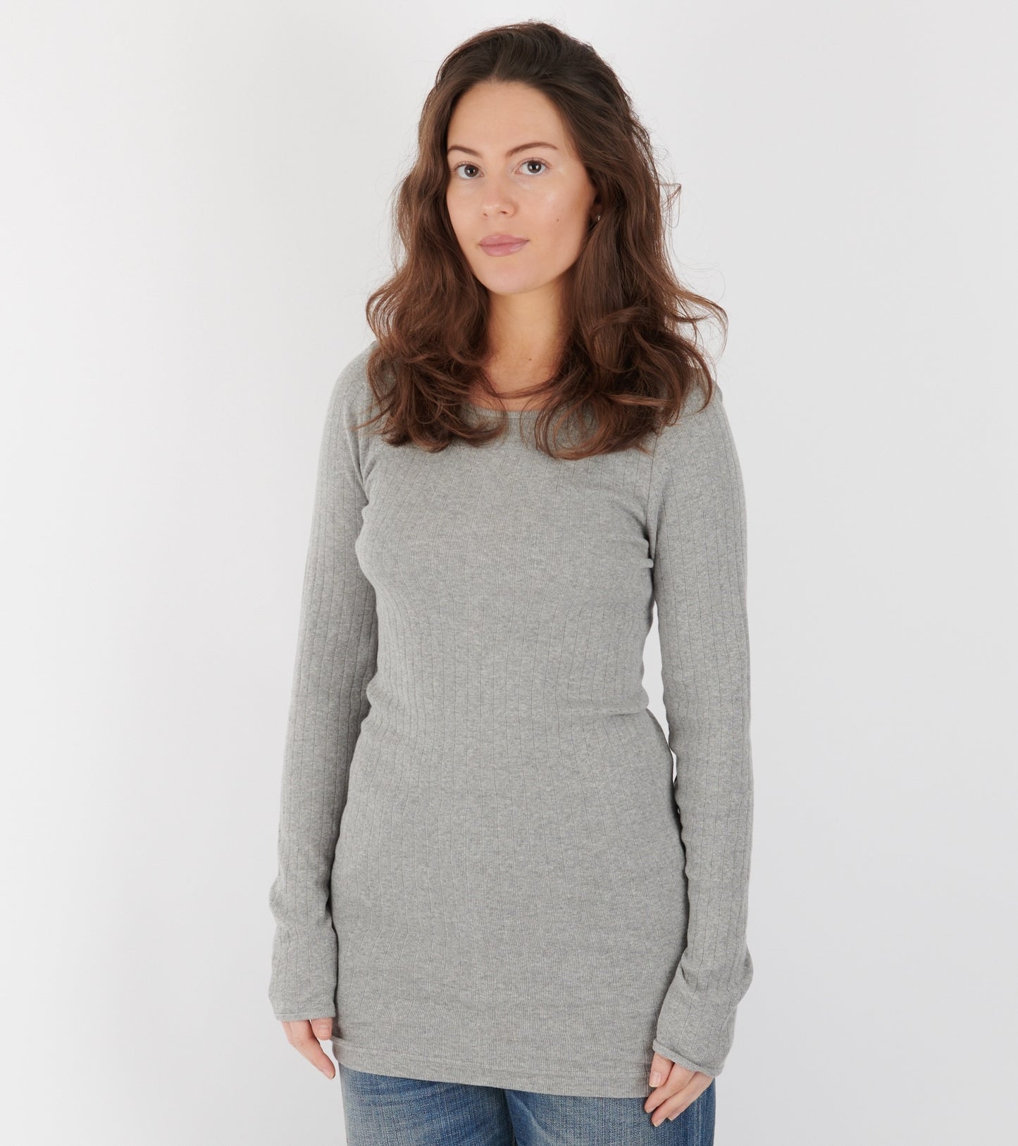 101 Rib Extra Solid Colour Light Grey