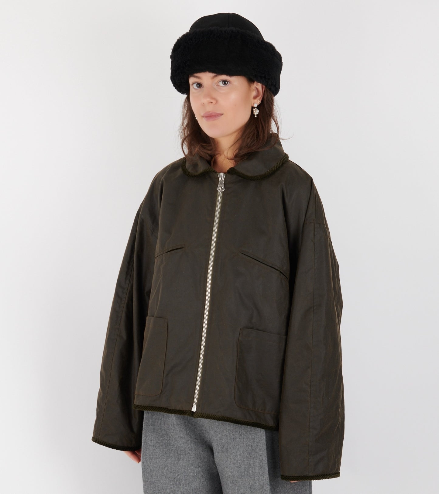 British Oilskin Flying Jacket Olive