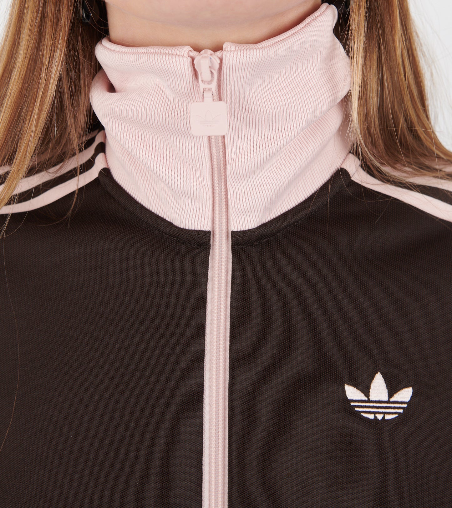 Classic Track Top Aurora Coffee/Sandy Pink