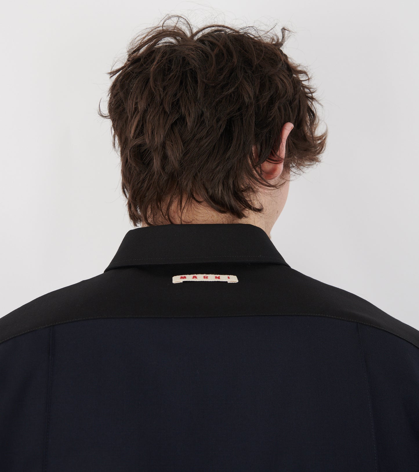 Tropical Wool Shirt Blue/Black