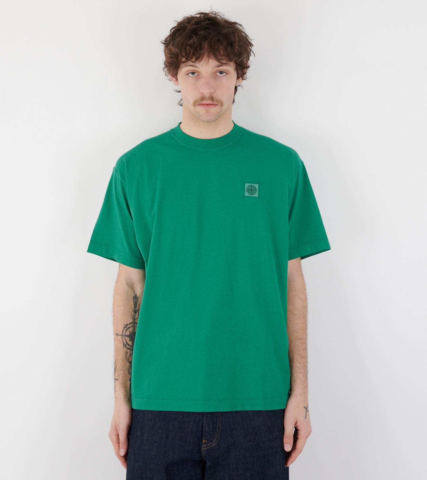 Boxy Logo T-shirt Green
